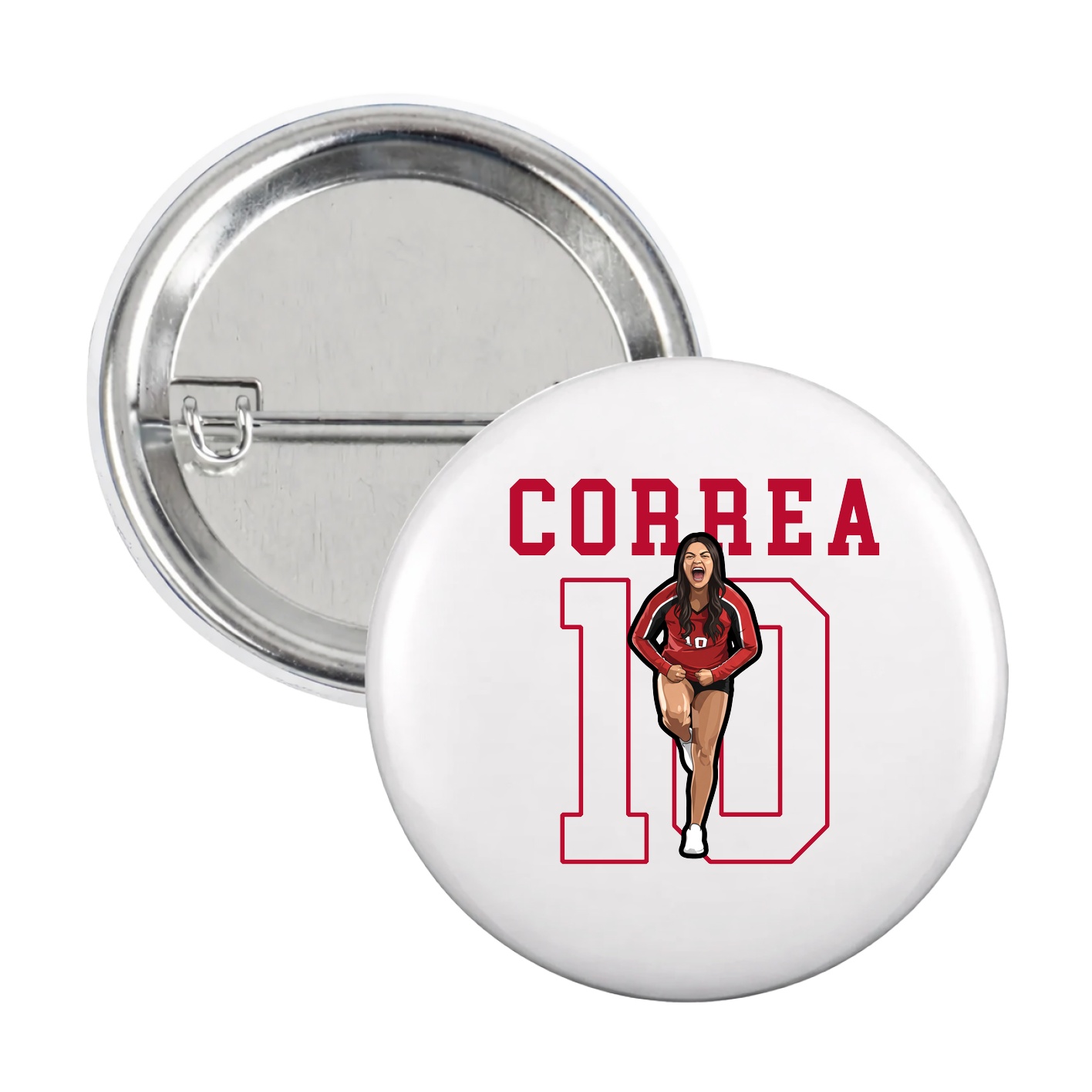 Game Day Button — Shirsey in White