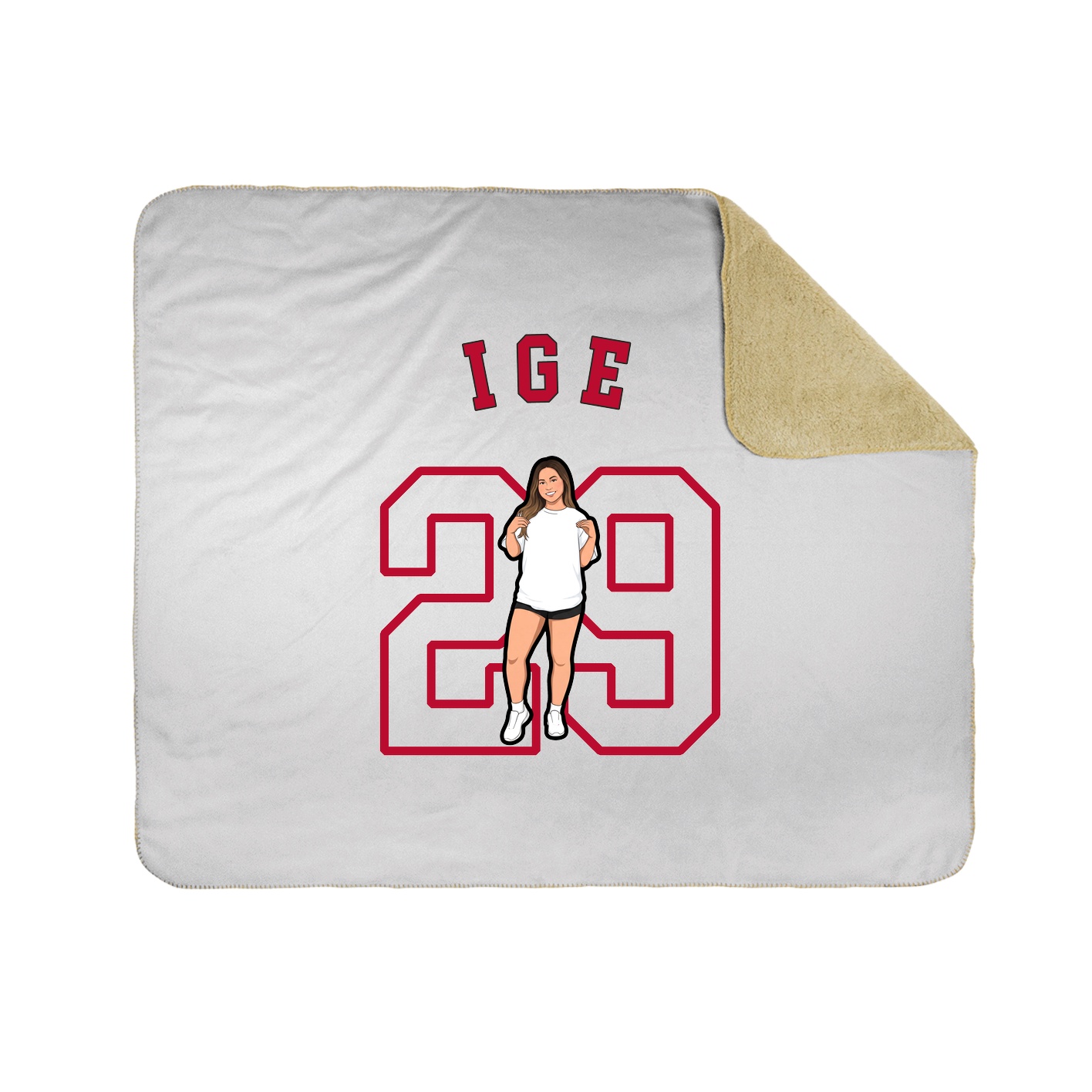 Throw Blanket — Shirsey Arch in White