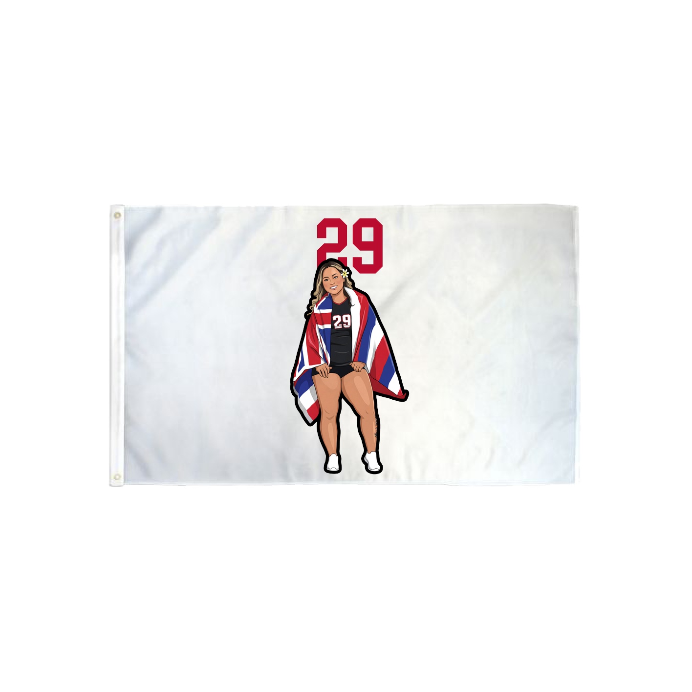 3x5 Flag — Number Top in Classic