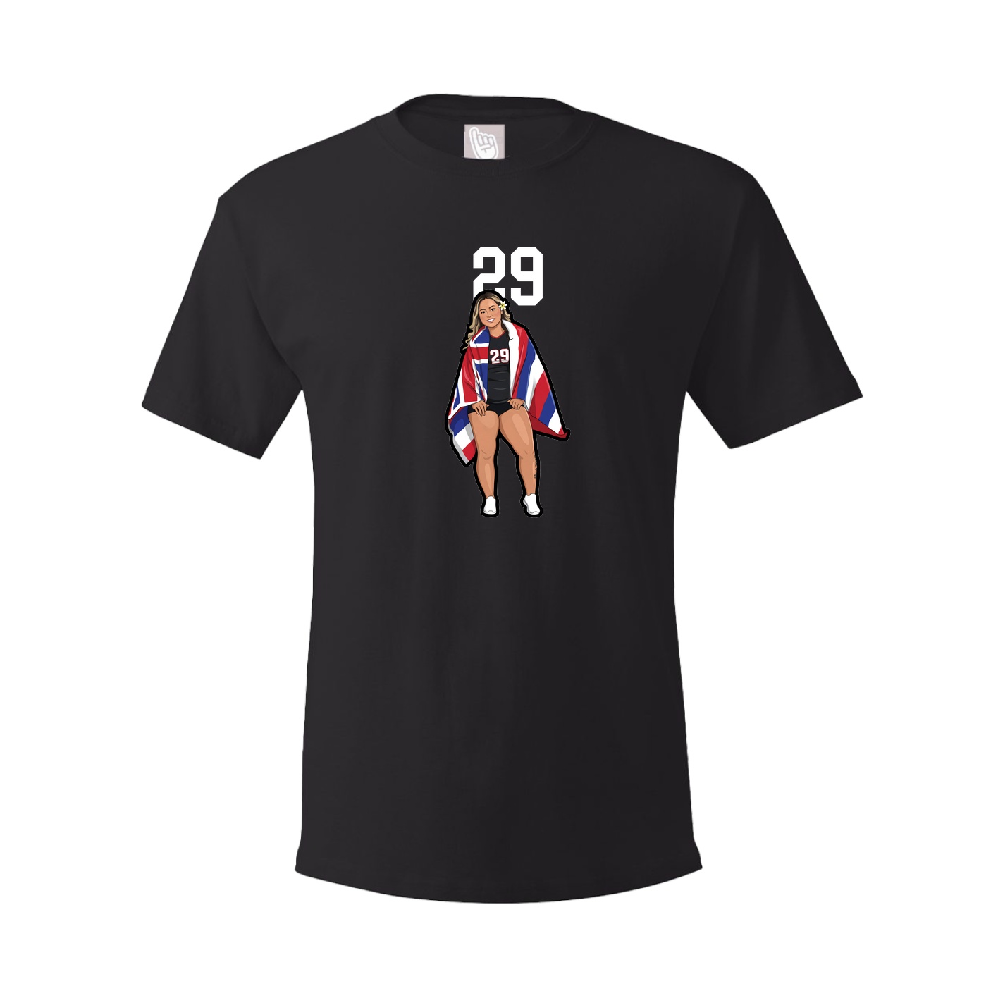 Tee — Number Top in Black
