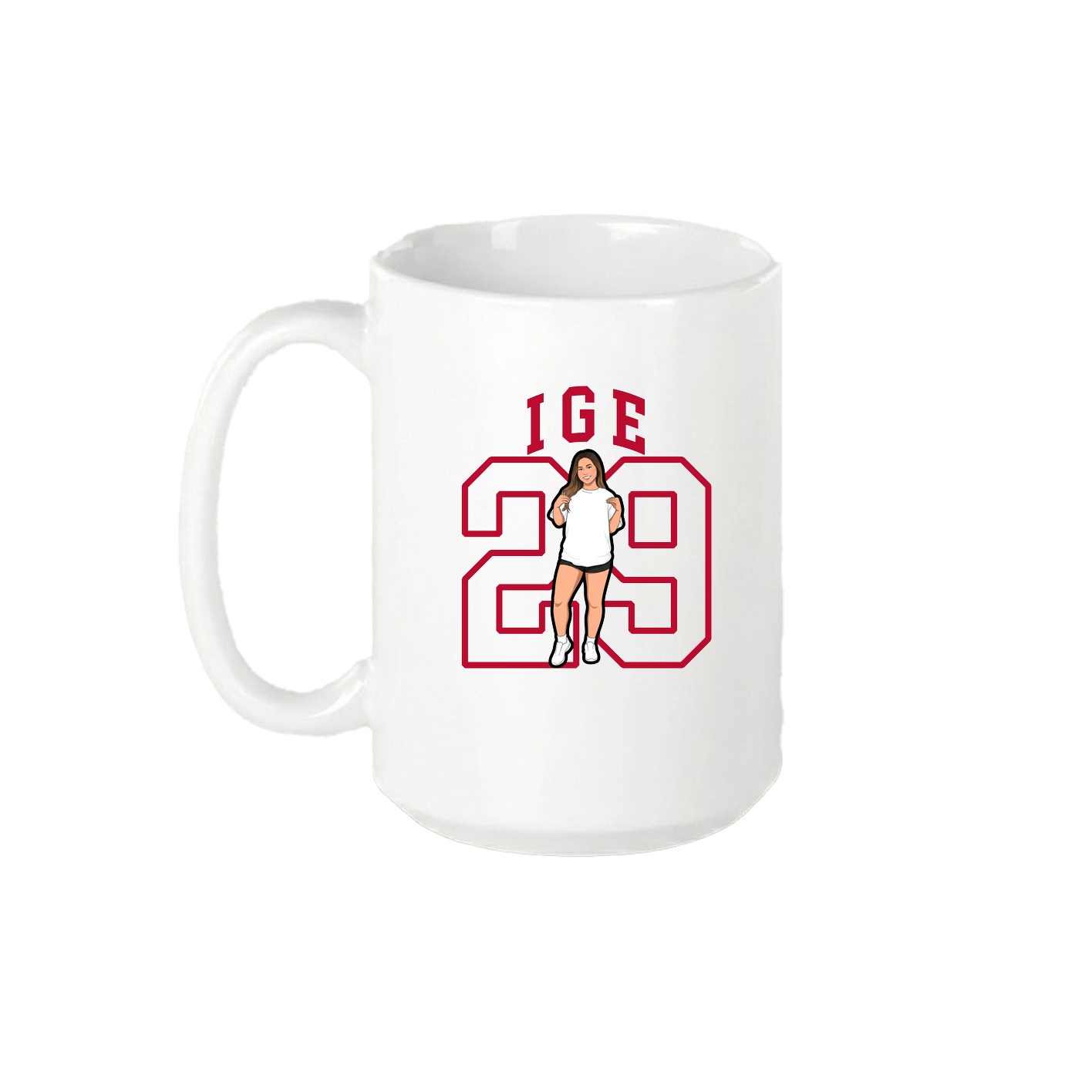 15oz Coffee Mug — Shirsey in White