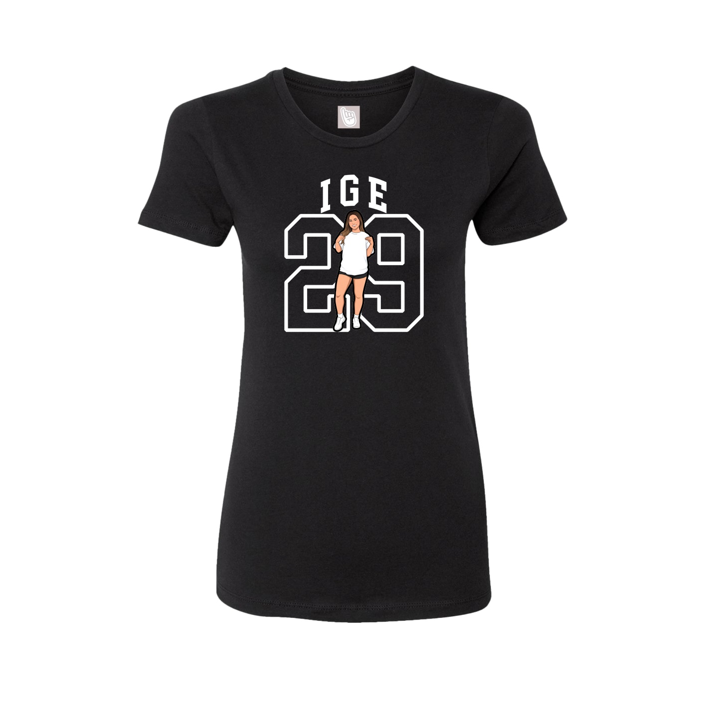 Fitted Women's Tee — Shirsey in Black