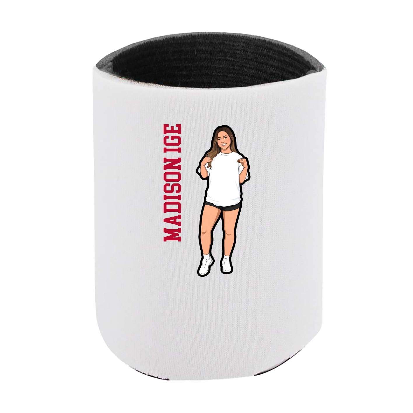 Can Holder — Name Vertical in White