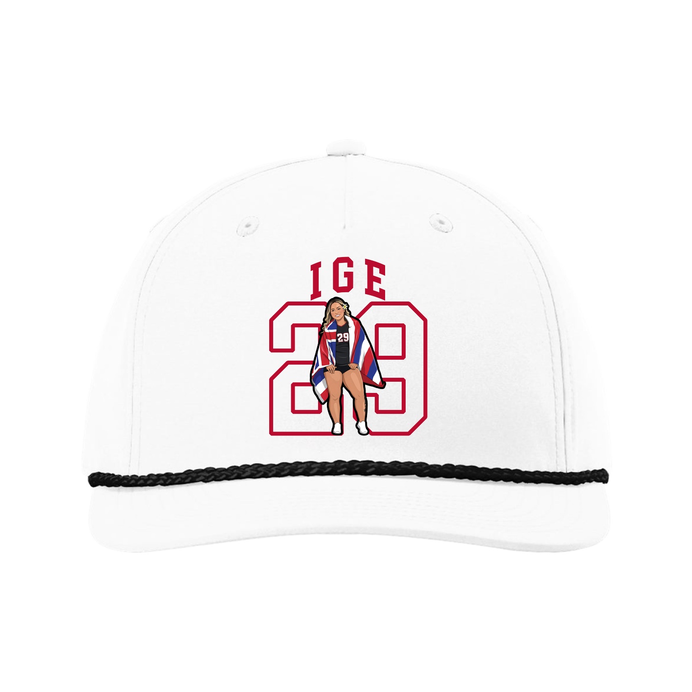 Five-Panel Classic Rope Cap — Shirsey in White