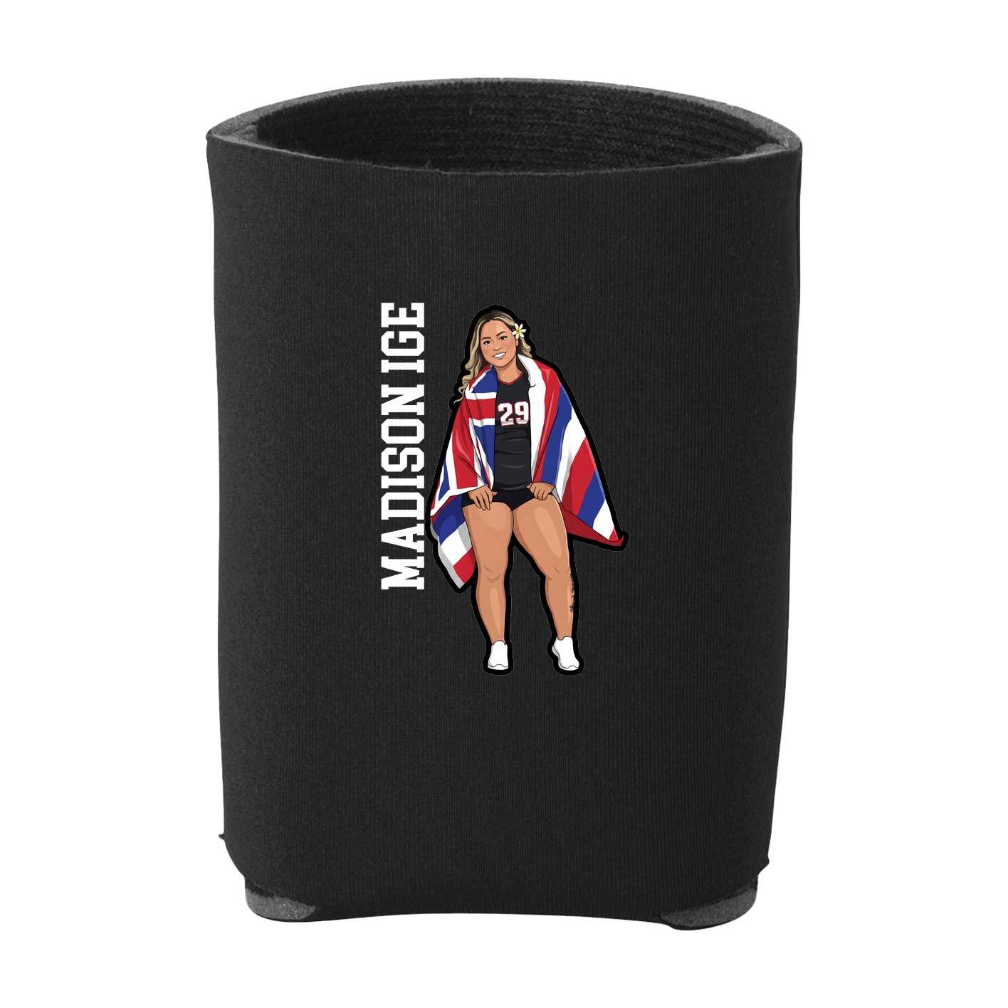 Can Holder — Name Vertical in Black