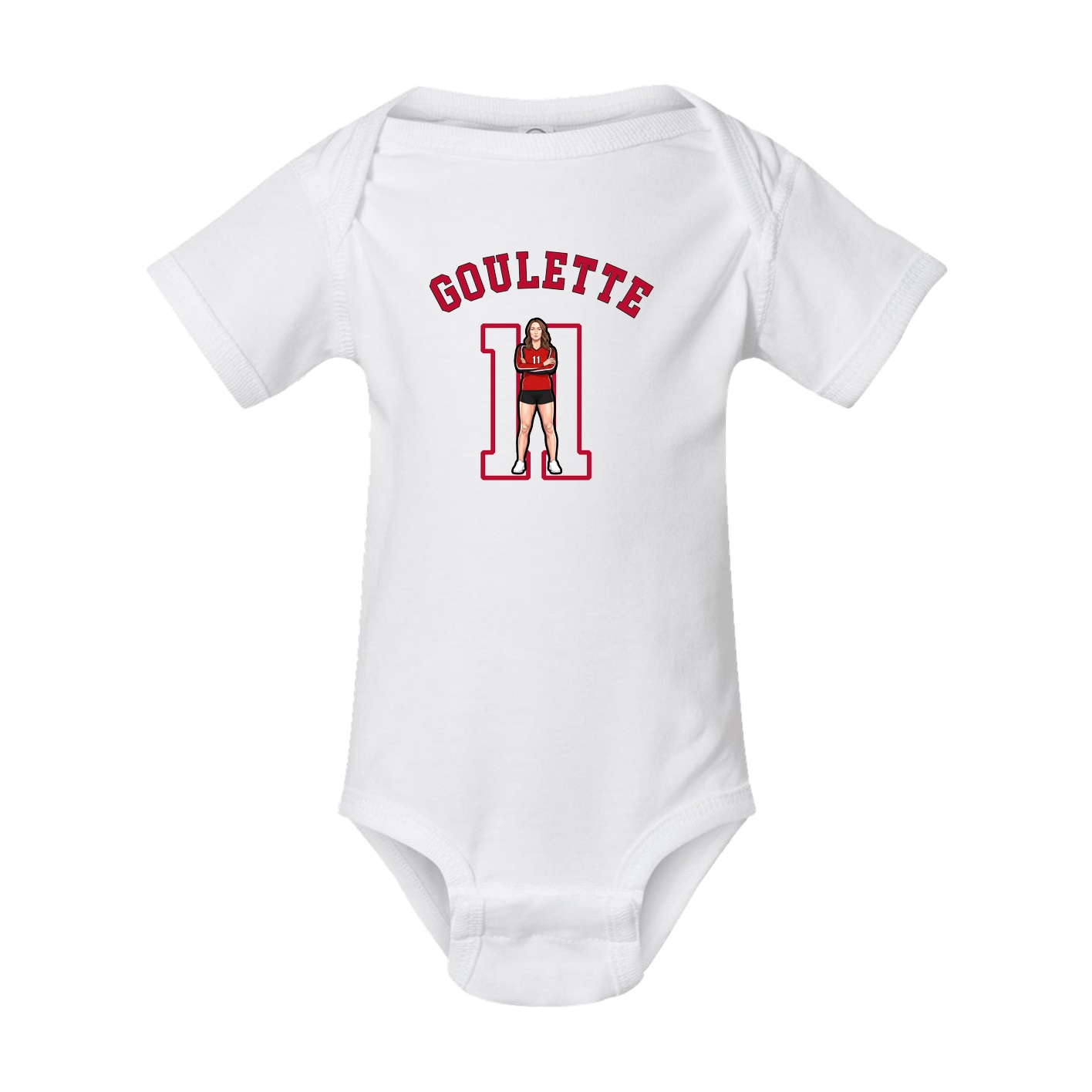 Baby Onesie — Shirsey Arch in White