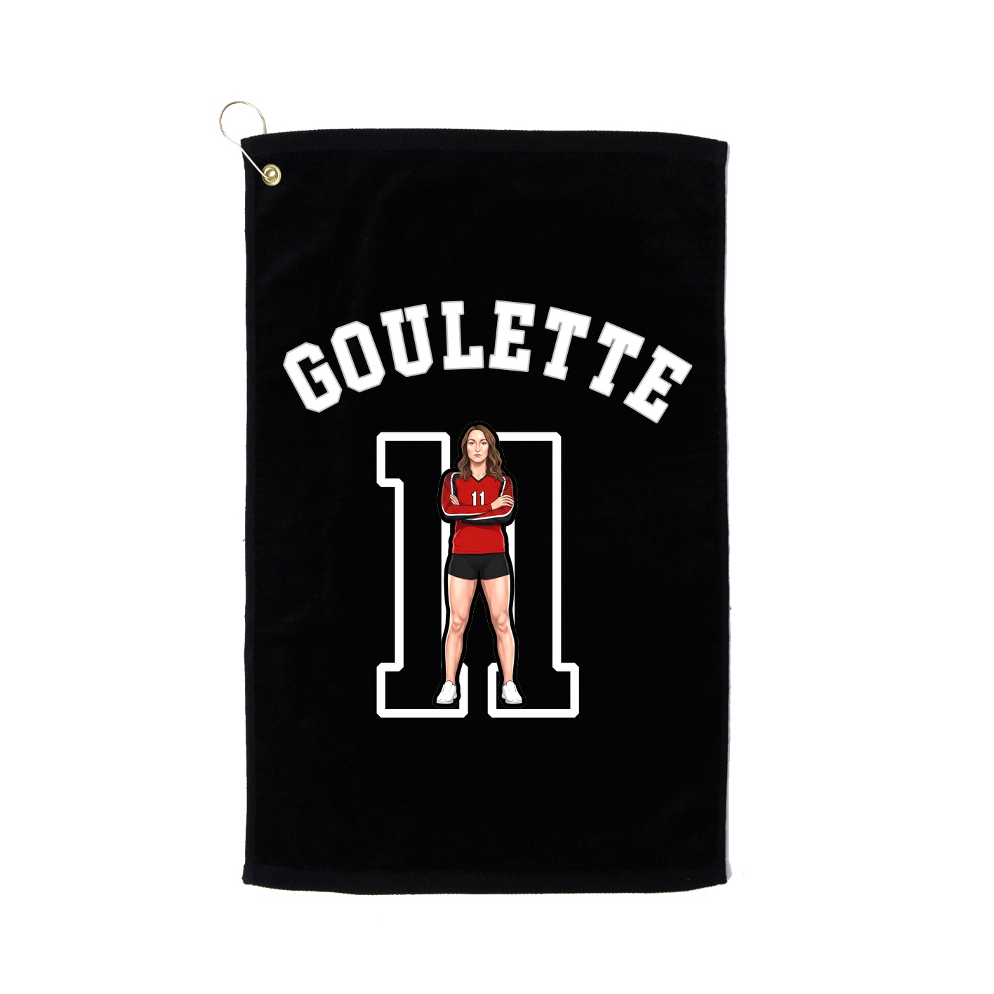 Golf Towel — Shirsey Arch in Black