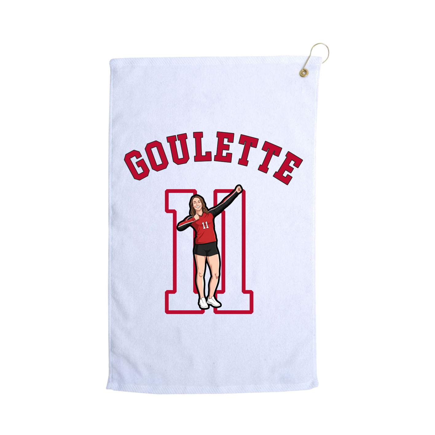 Golf Towel — Shirsey Arch in White