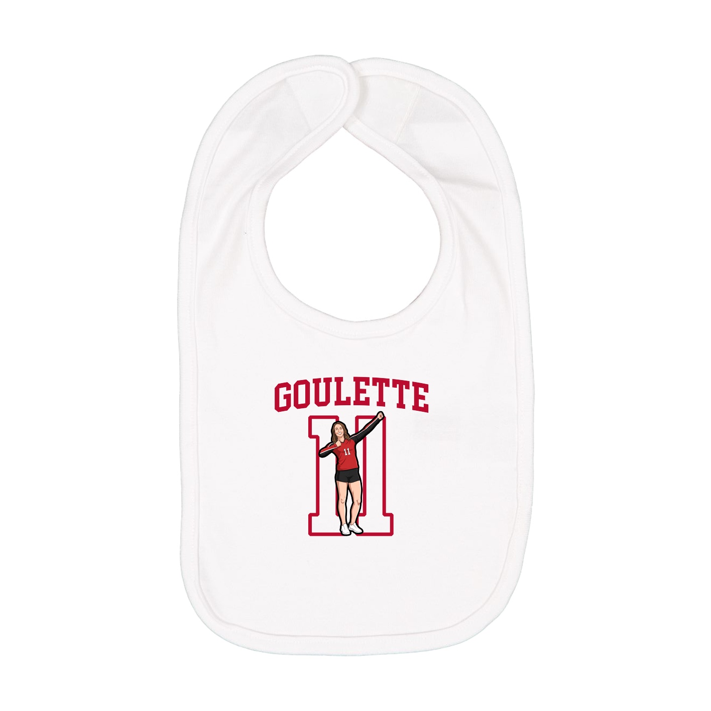 Infant Bib — Shirsey in White