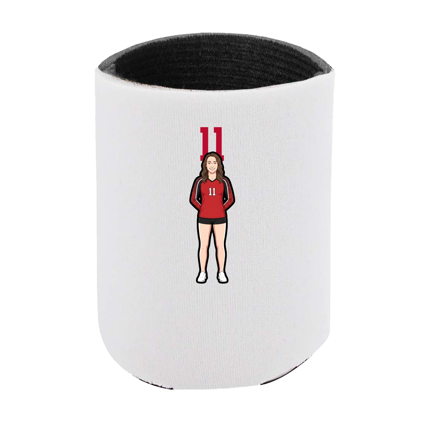Can Holder — Number Top in White