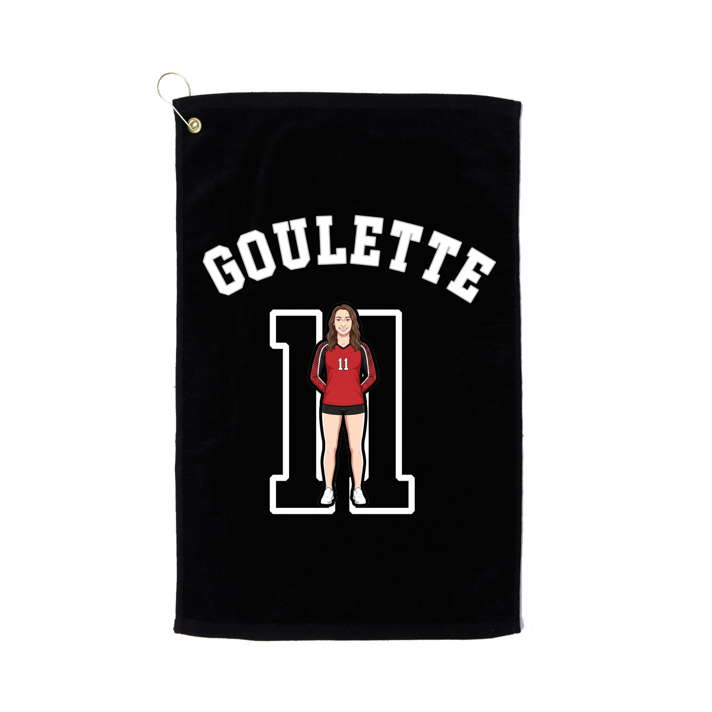 Golf Towel — Shirsey Arch in Black