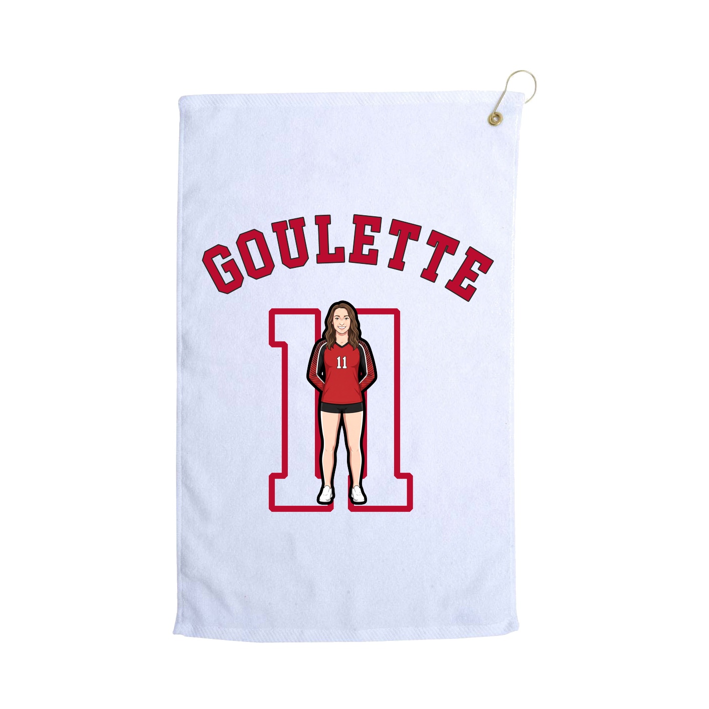 Golf Towel — Shirsey Arch in White
