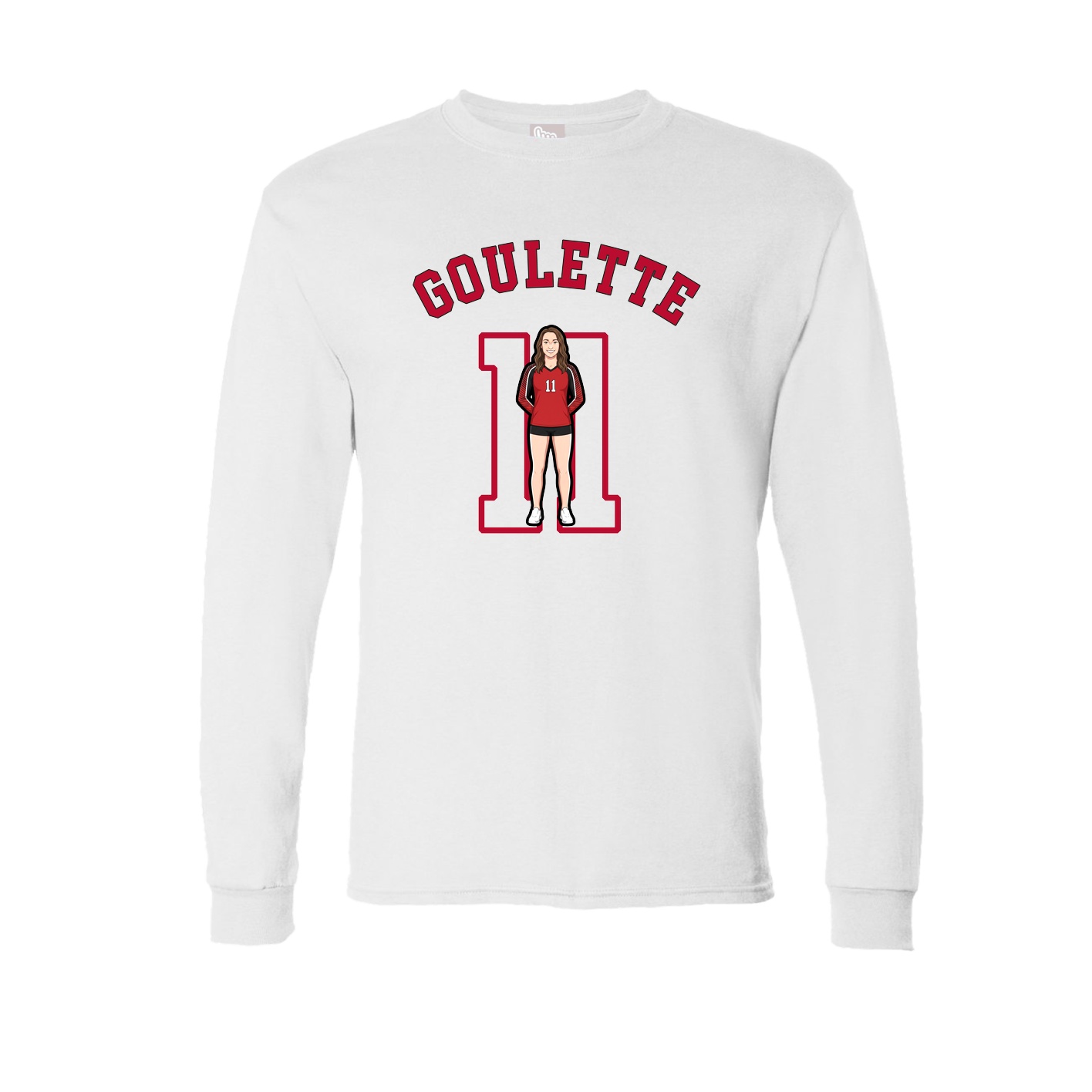 Long Sleeve Tee — Shirsey Arch in White