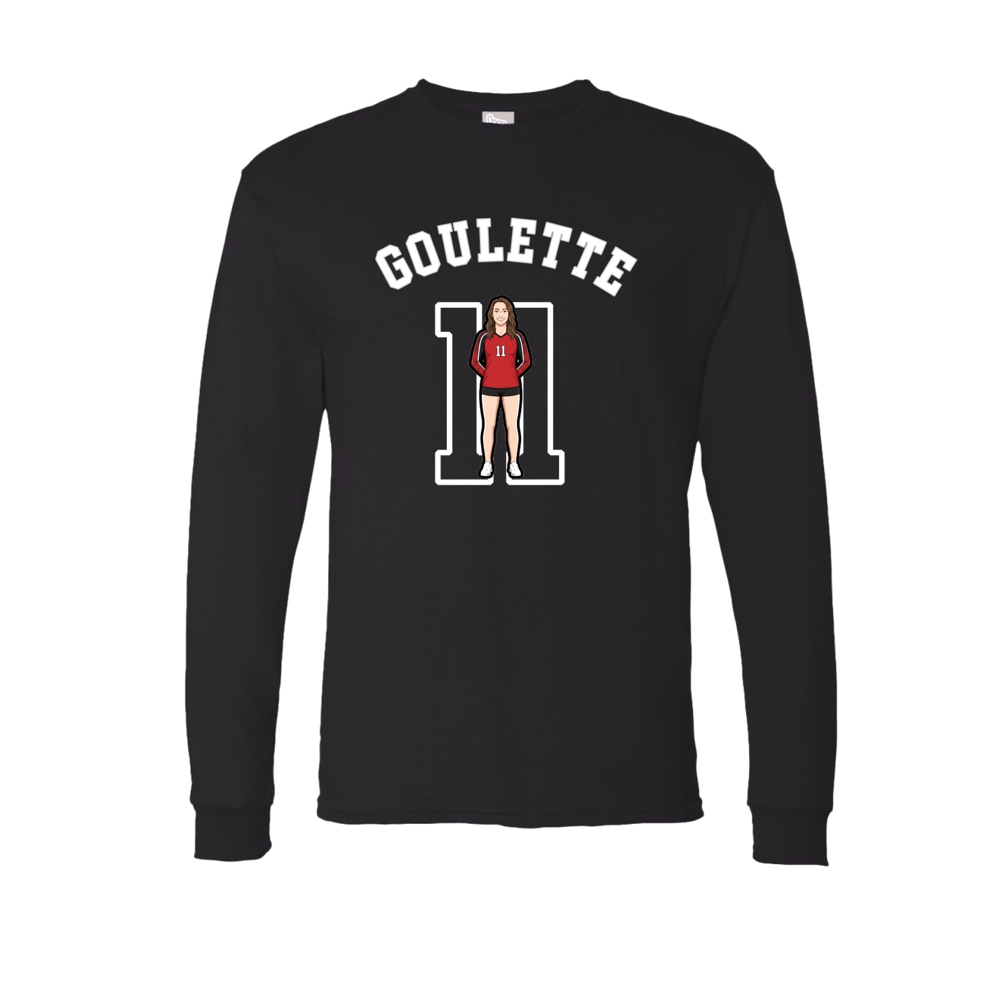 Long Sleeve Tee — Shirsey Arch in Black