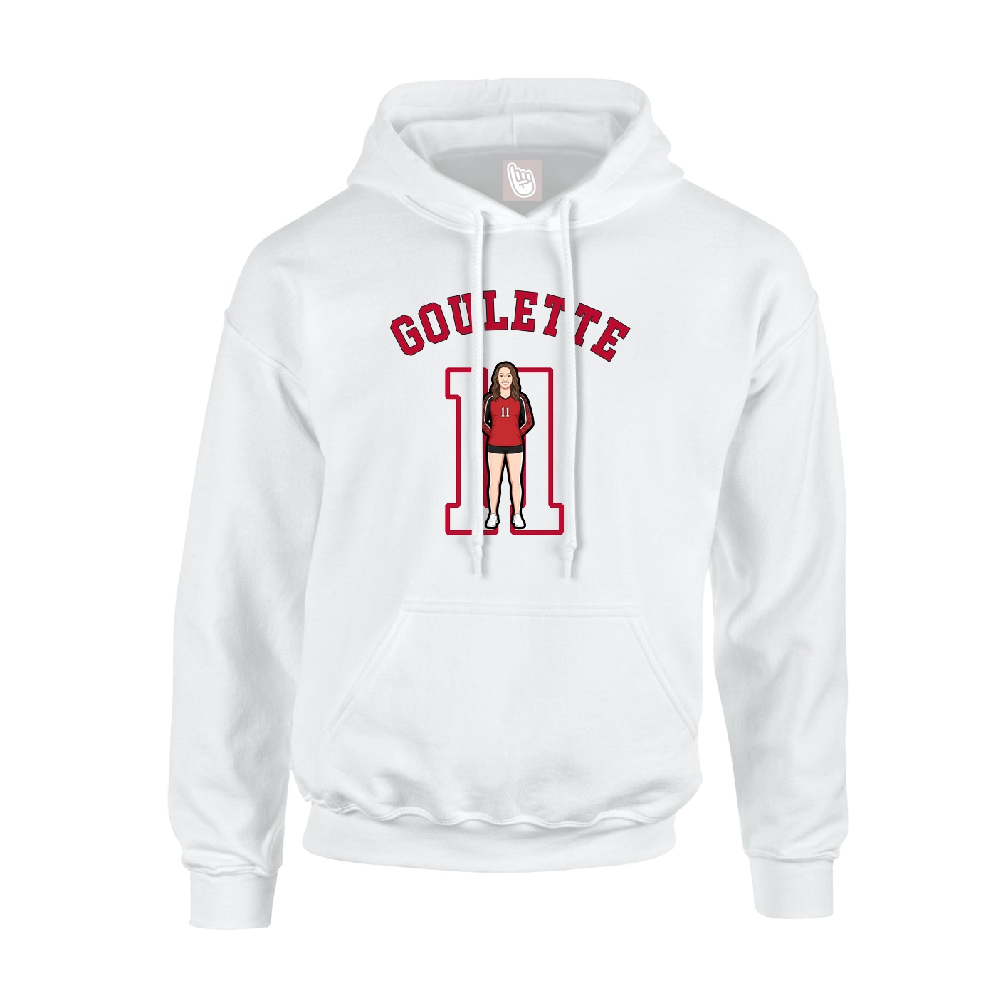 Hoodie — Shirsey Arch in White