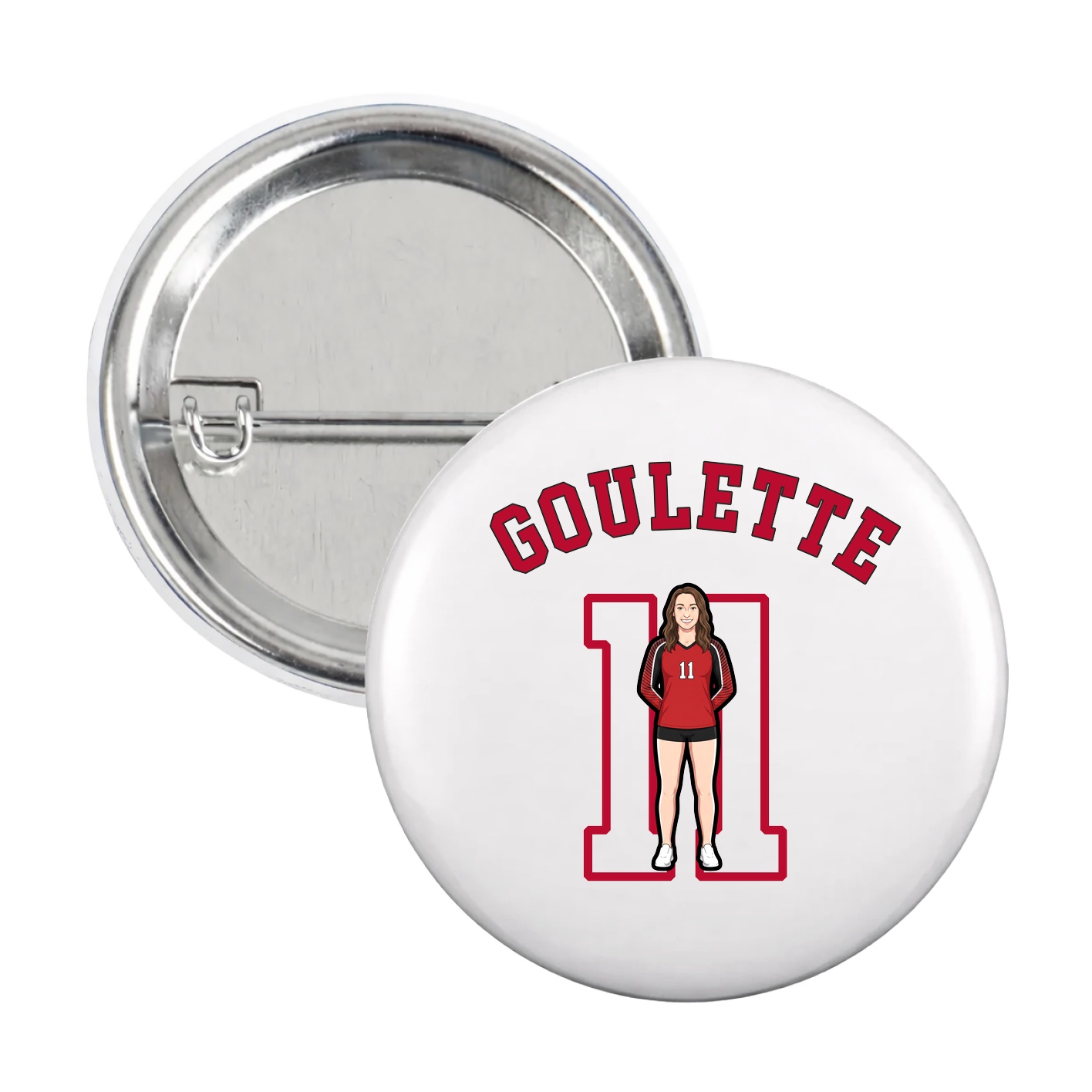 Game Day Button — Shirsey Arch in White