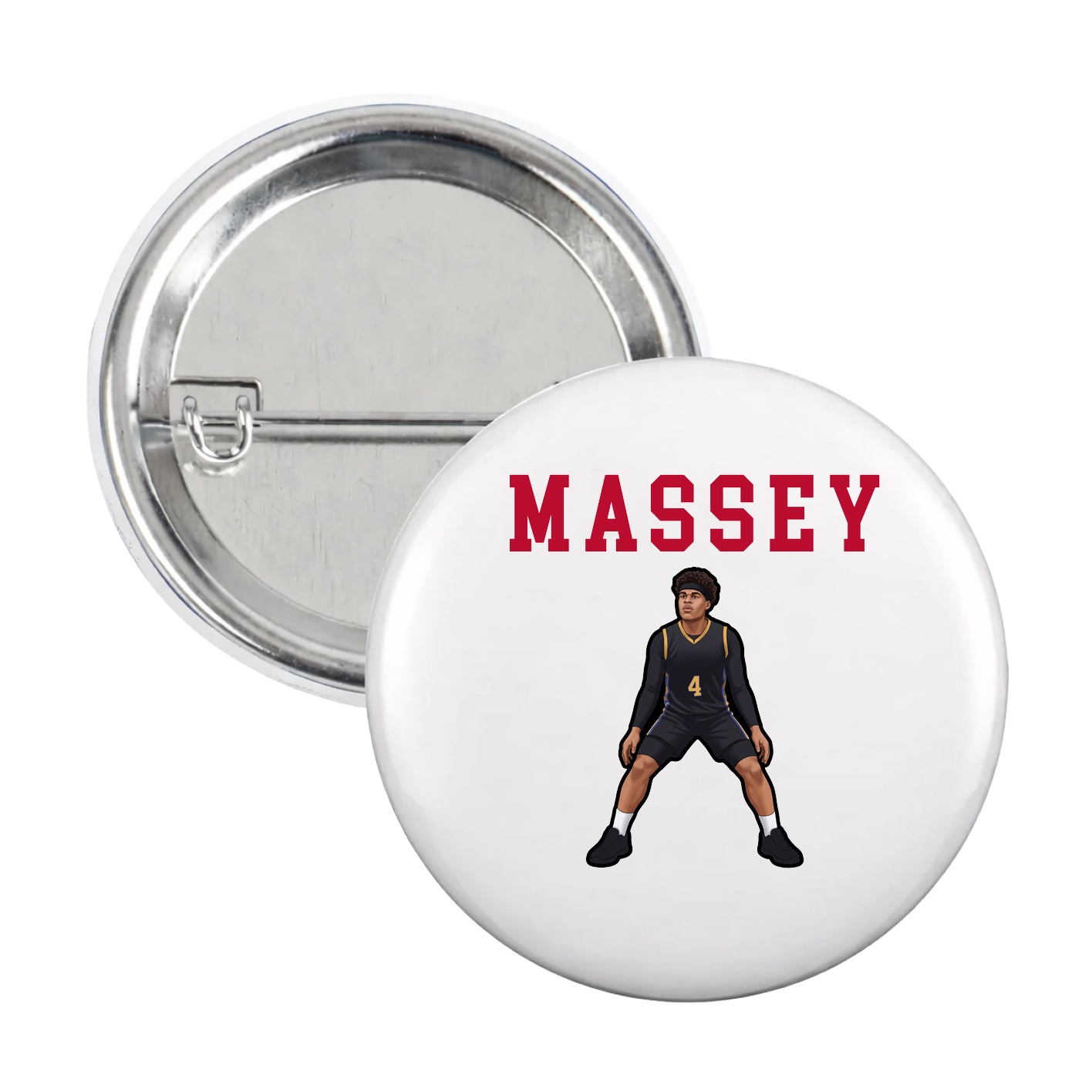 Game Day Button — Shirsey in White