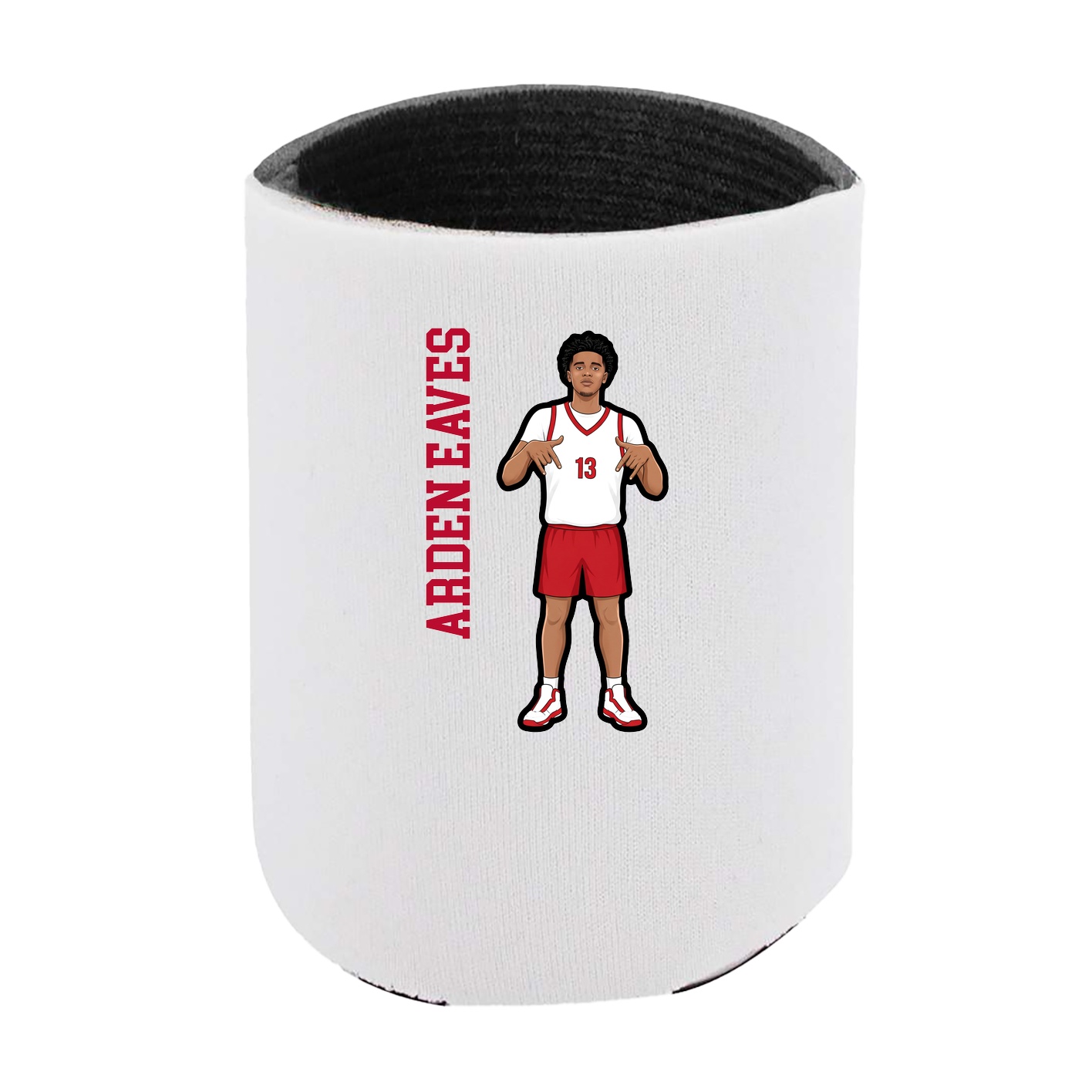 Can Holder — Name Vertical in White