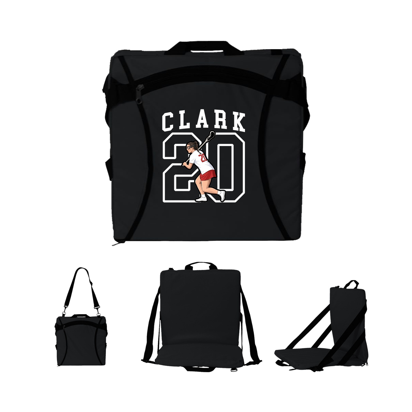 Folding Stadium Seat — Shirsey in Black