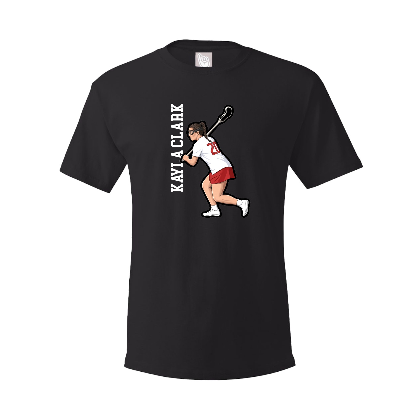 Tee — Name Vertical in Black