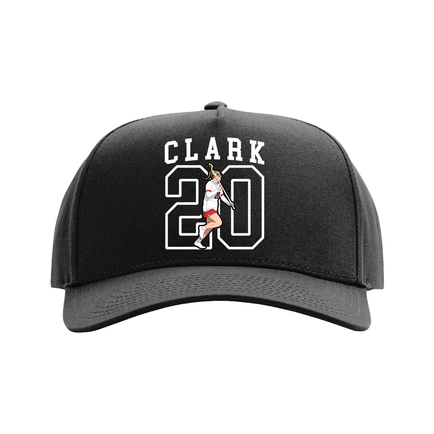 Full Fabric Five-Panel Champ Cap — Shirsey in Black