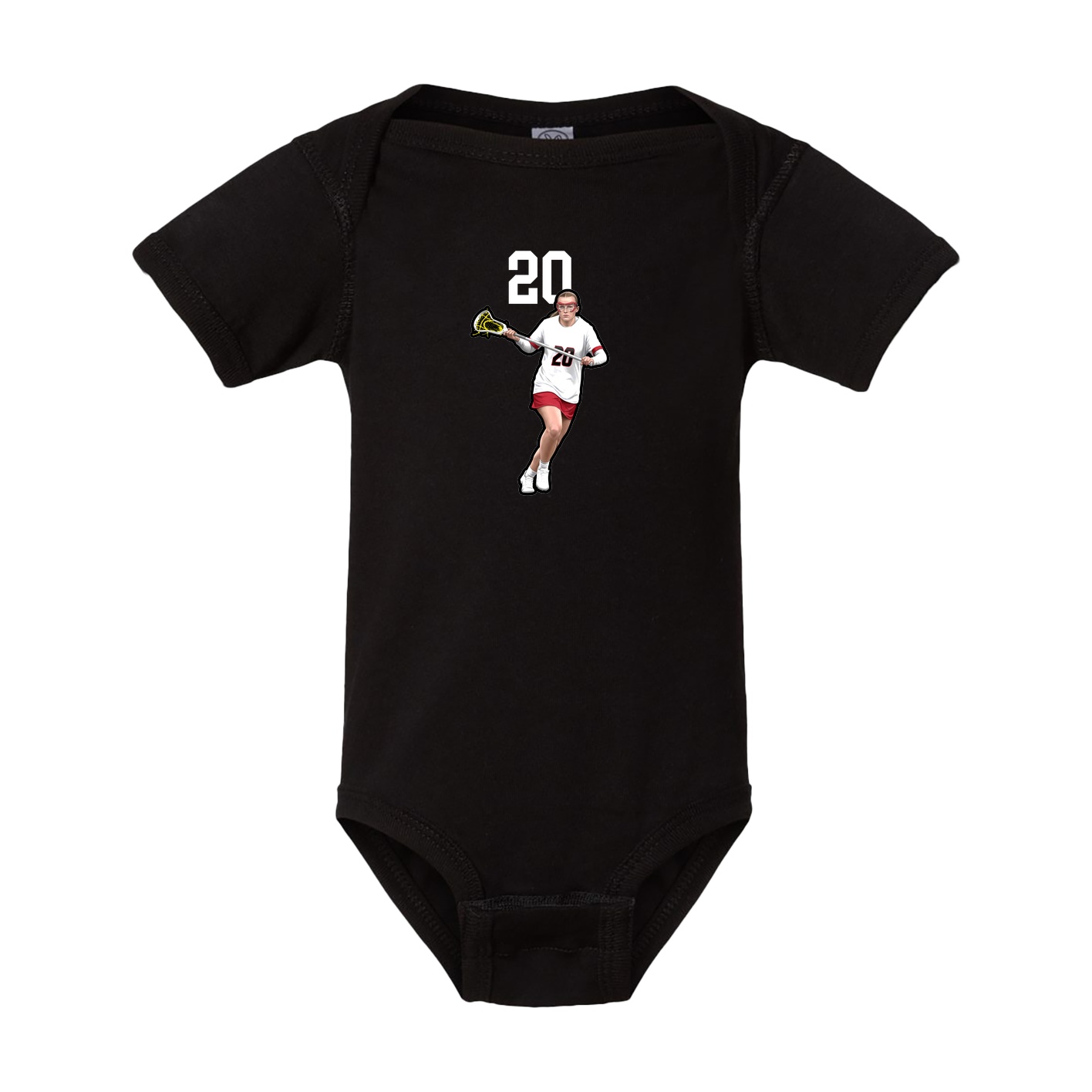 Baby Onesie — Number Top in Black