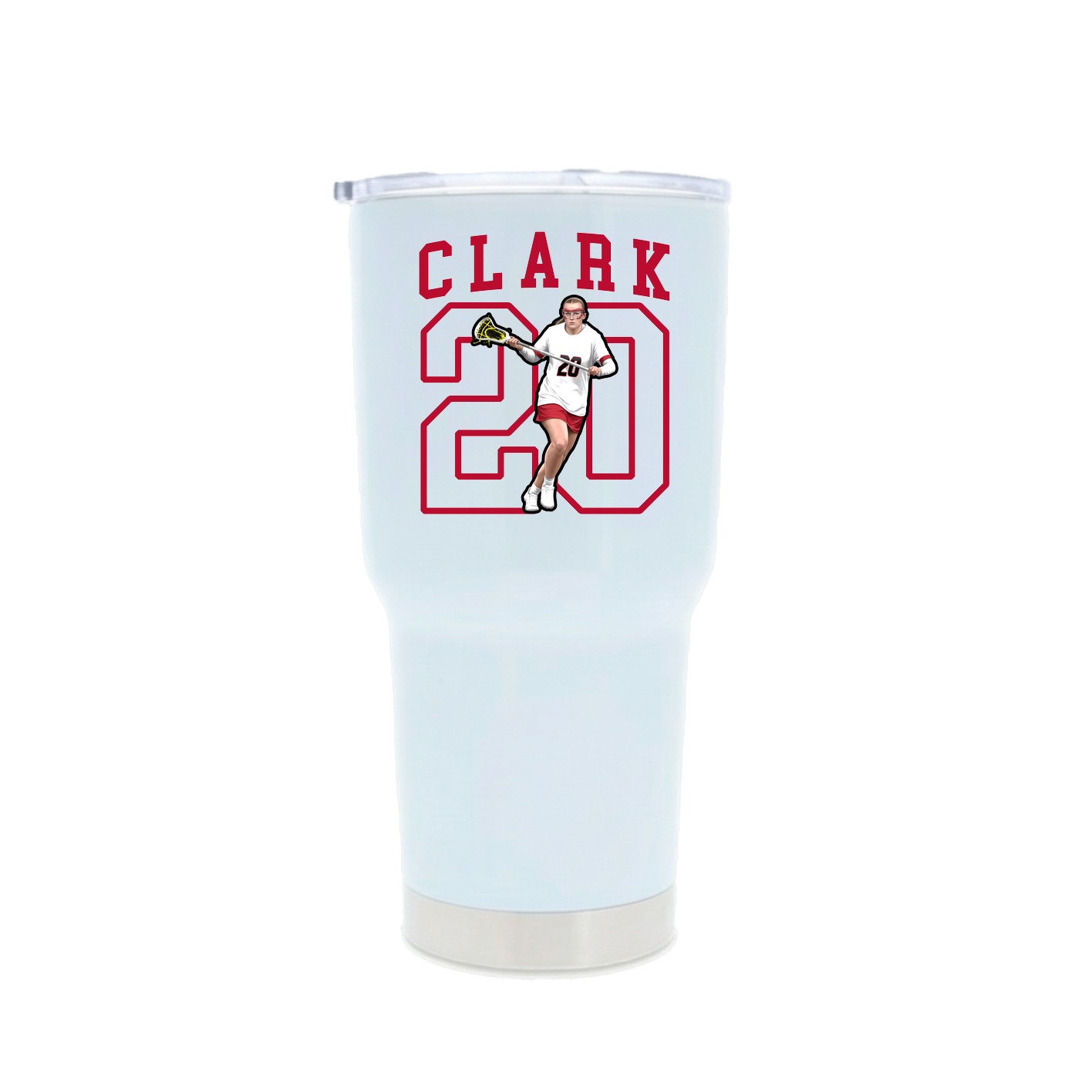 30oz Stainless Steel Tumbler — Shirsey in White