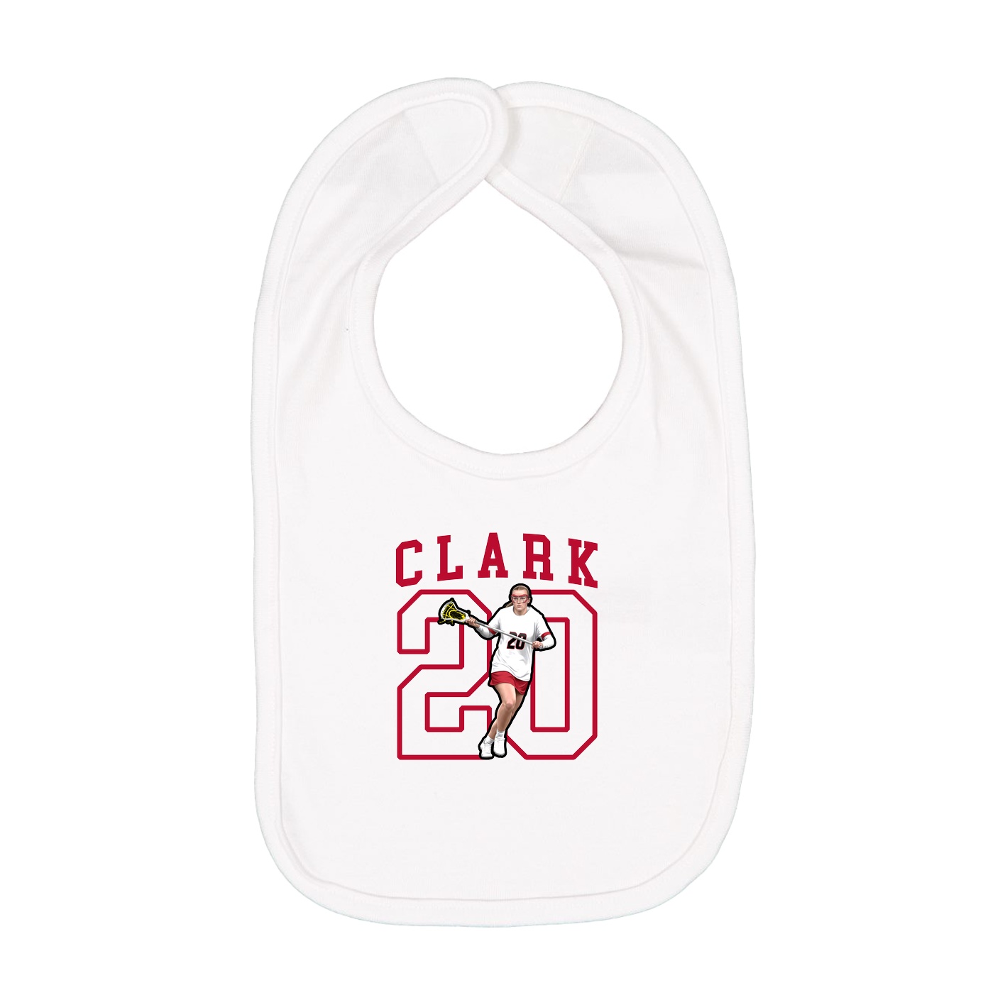 Infant Bib — Shirsey in White