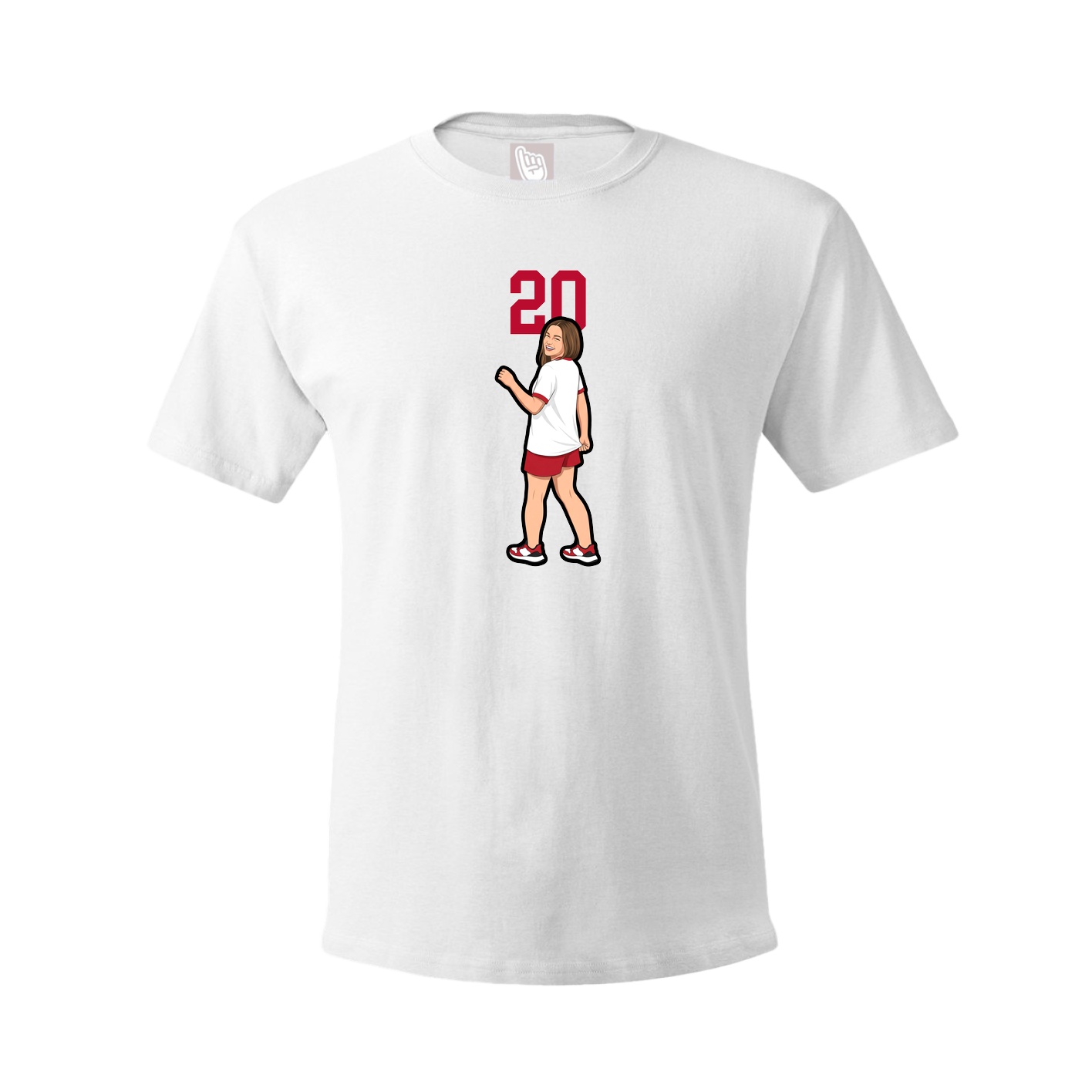 Tee — Number Top in White