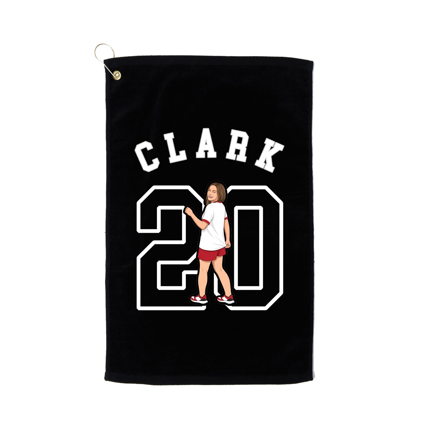 Golf Towel — Shirsey Arch in Black