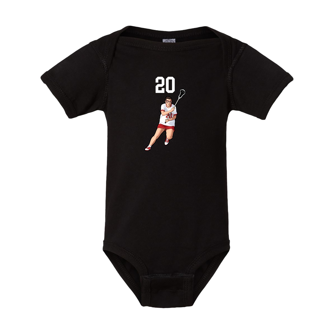 Baby Onesie — Number Top in Black