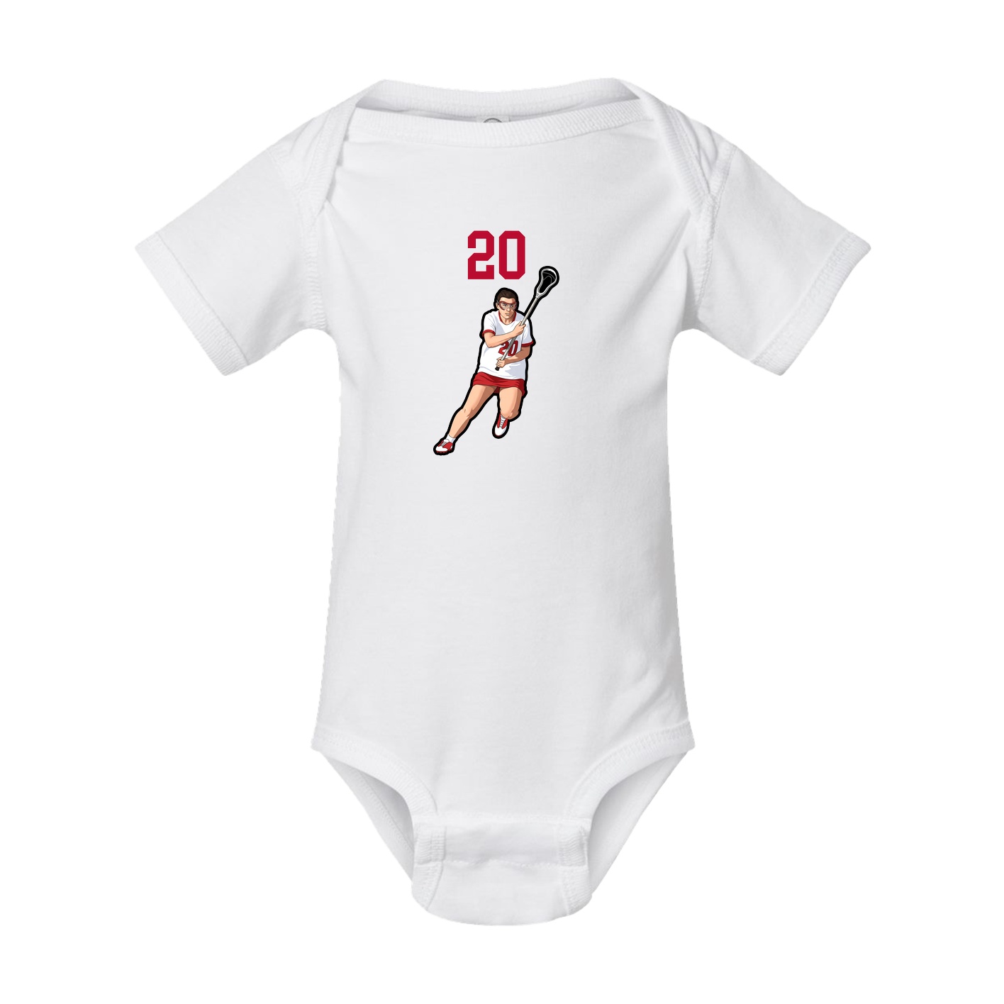 Baby Onesie — Number Top in White