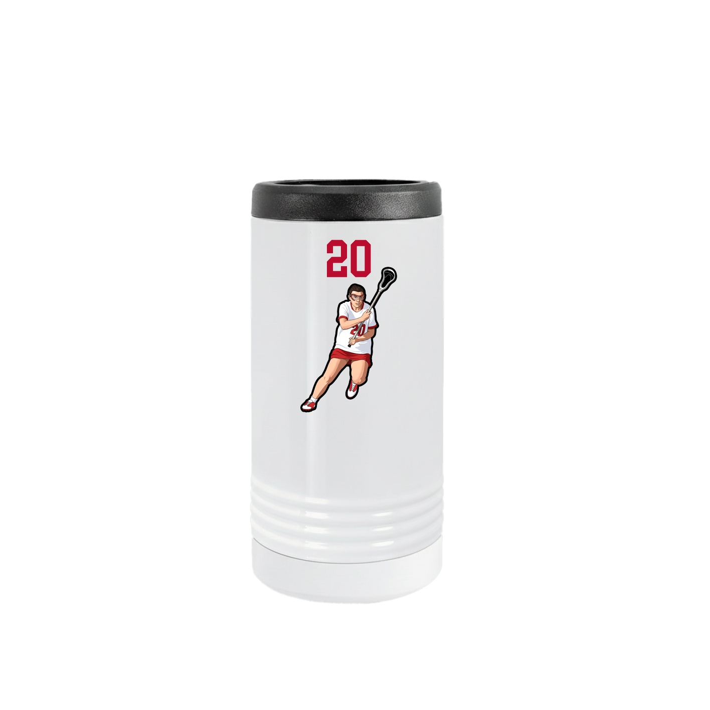 Slim Beverage Holder — Number Top in White