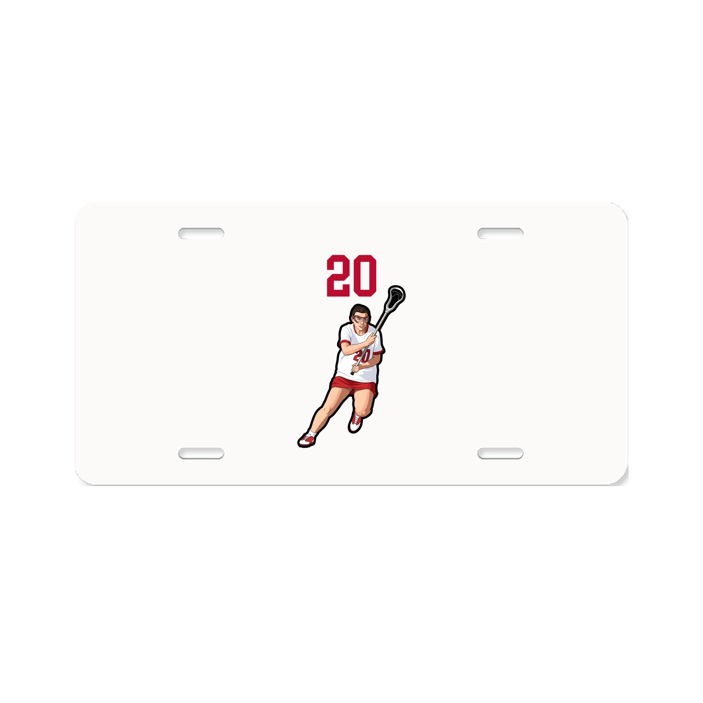 License Plate — Number Top in Classic