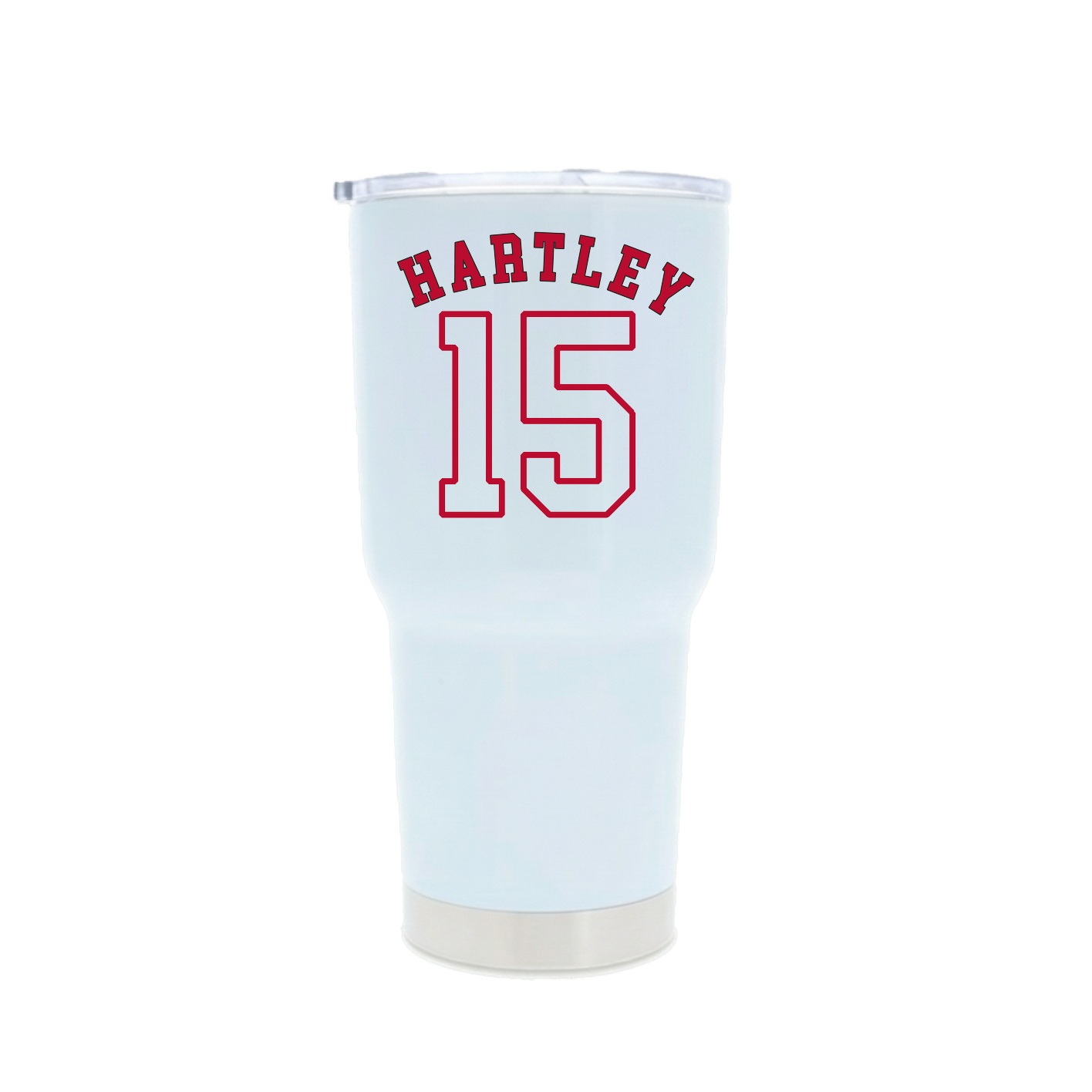 30oz Stainless Steel Tumbler — Shirsey Arch in White
