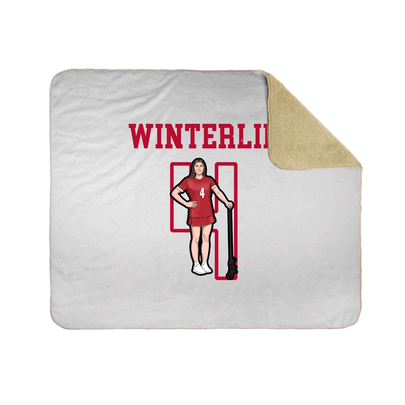 Throw Blanket — Shirsey in White