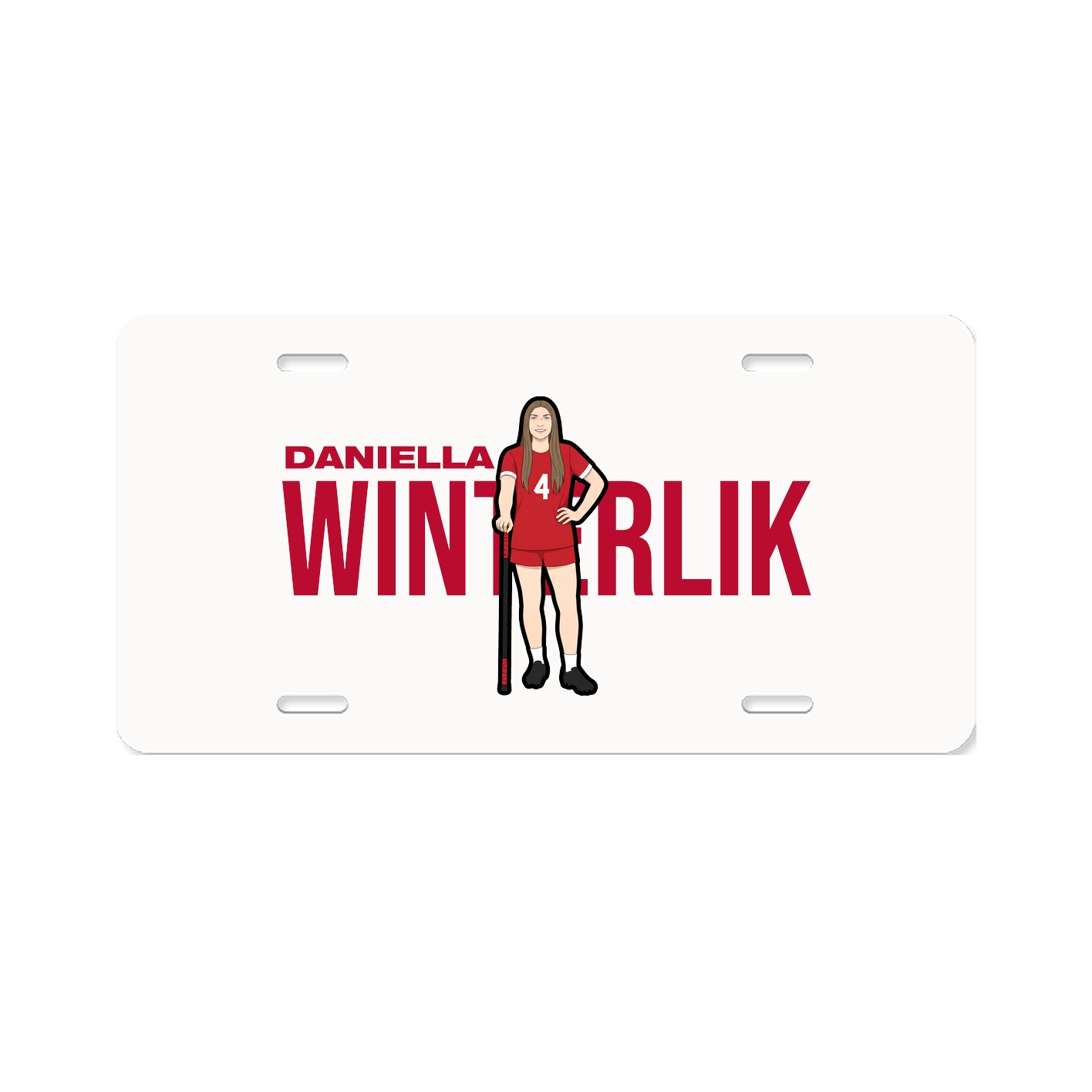 License Plate — Player Name in Classic
