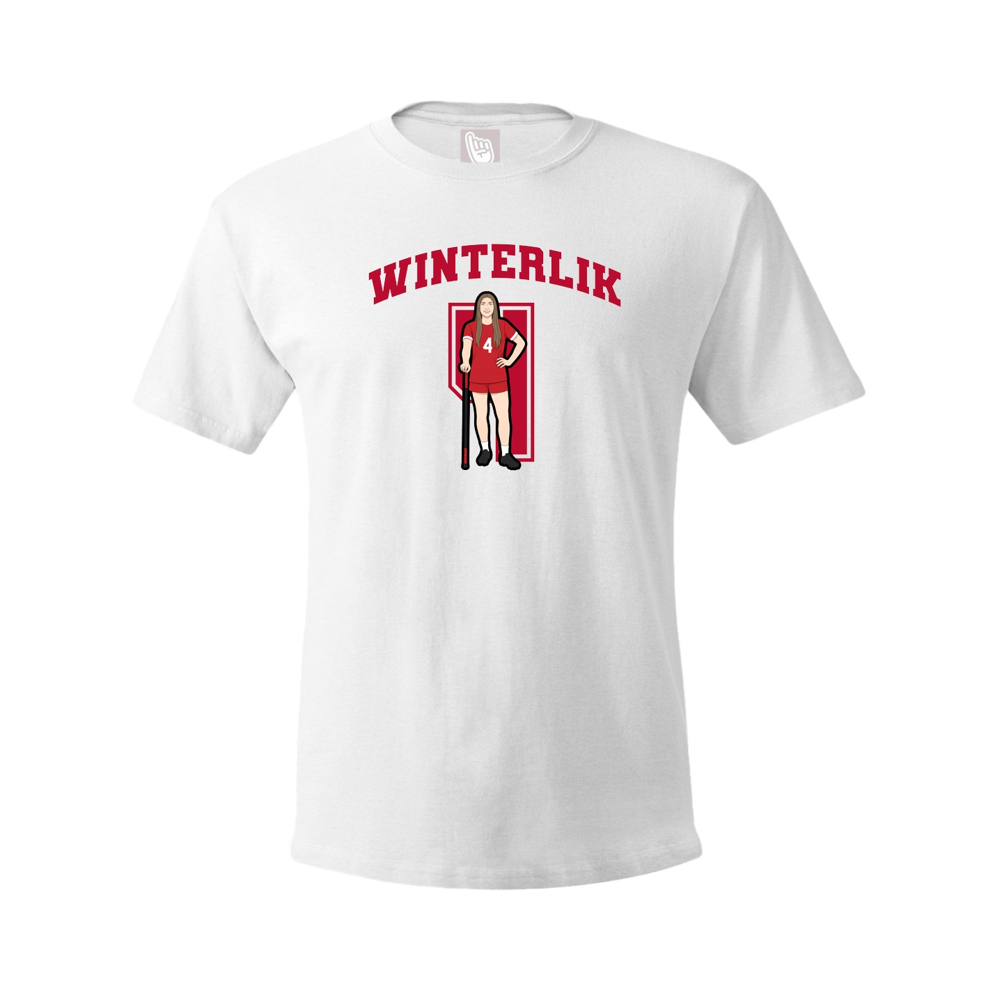 Tee — Number in White
