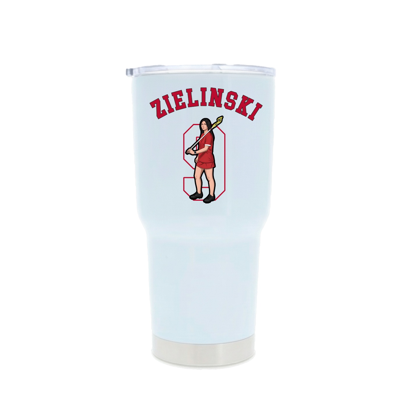 30oz Stainless Steel Tumbler — Shirsey Arch in White