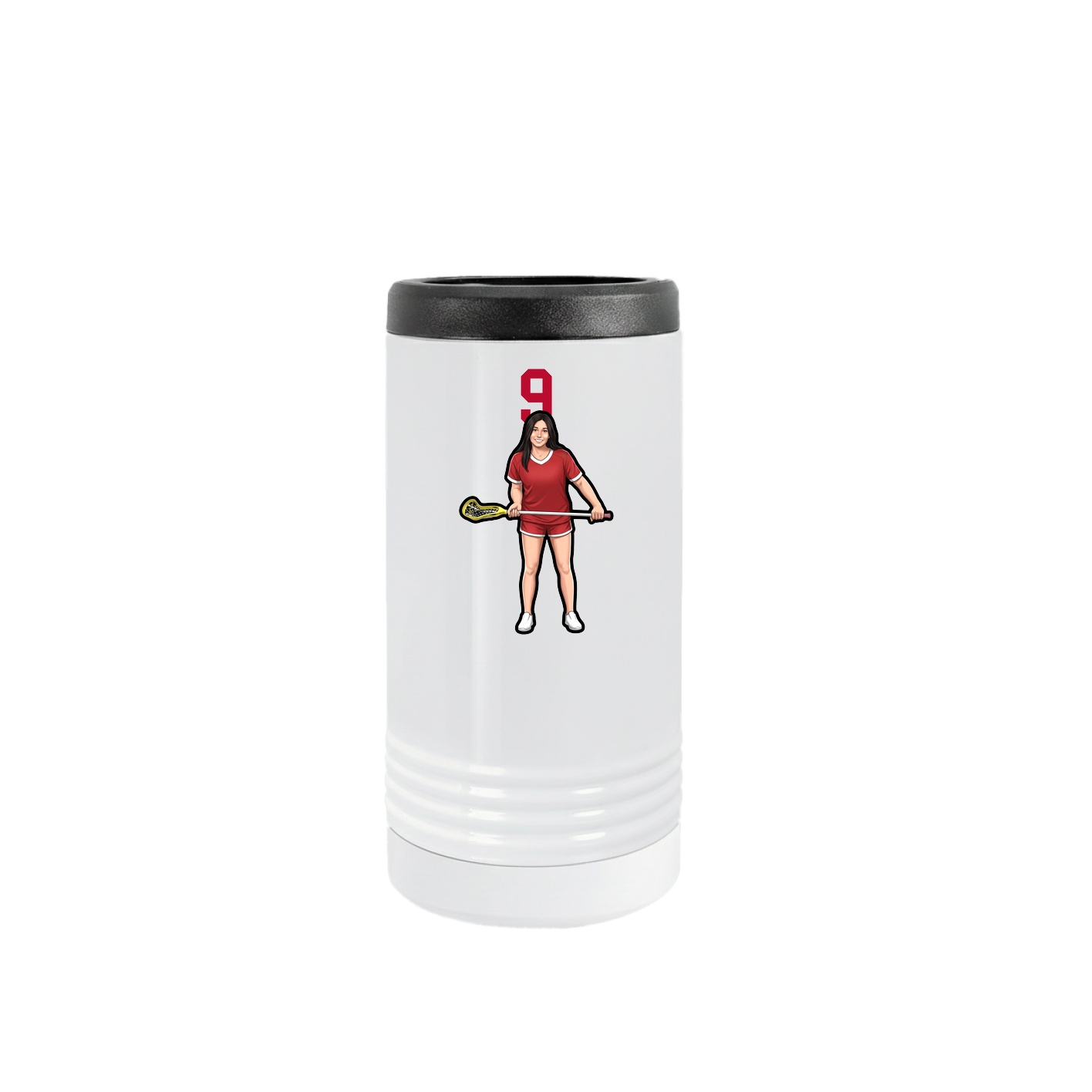 Slim Beverage Holder — Number Top in White