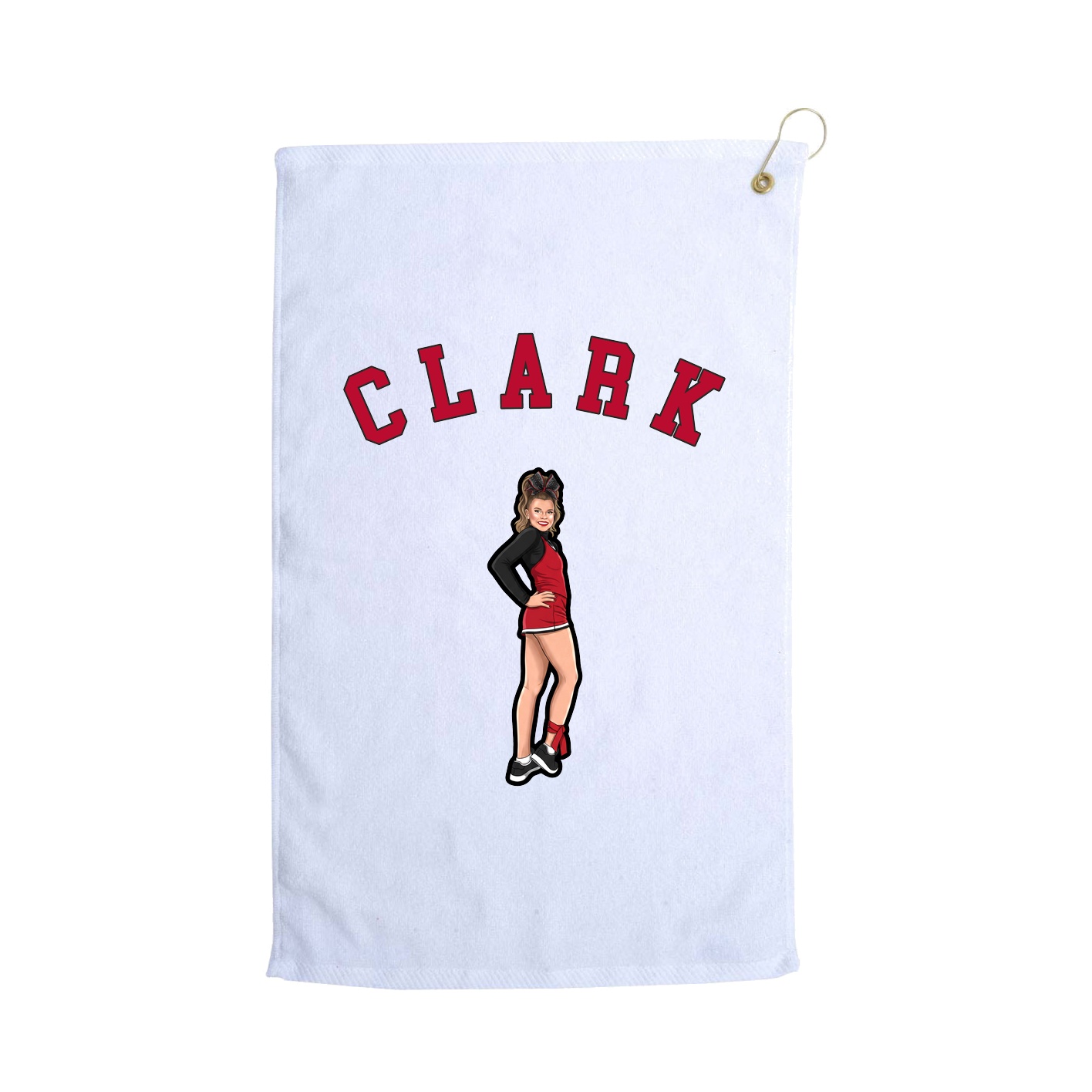 Golf Towel — Shirsey Arch in White