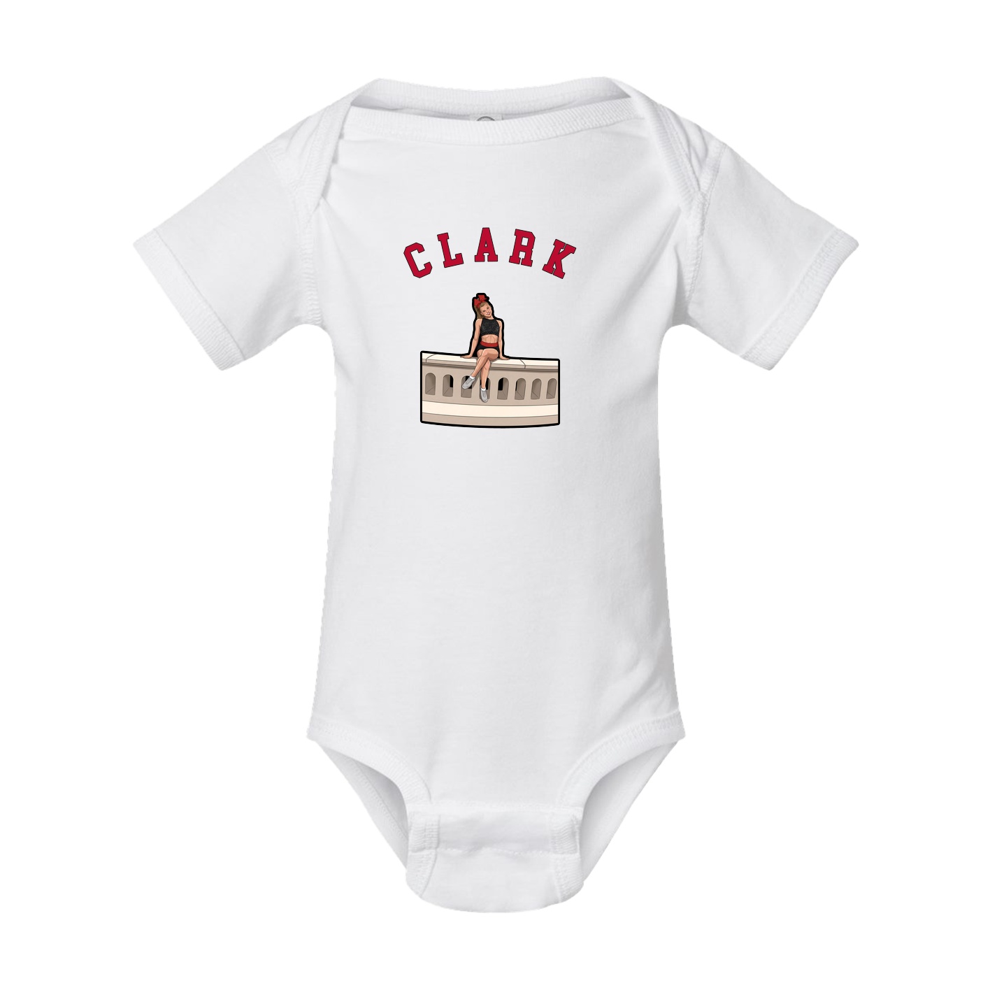 Baby Onesie — Shirsey Arch in White