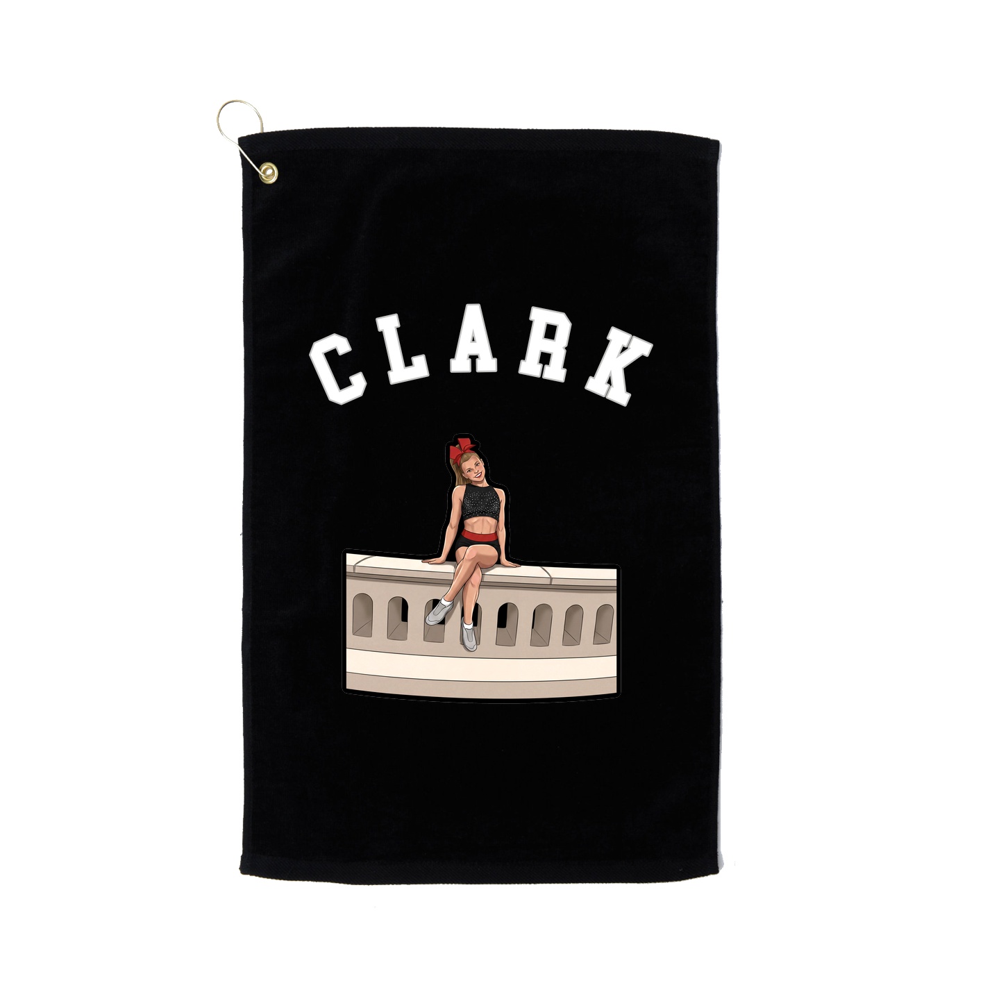 Golf Towel — Shirsey Arch in Black
