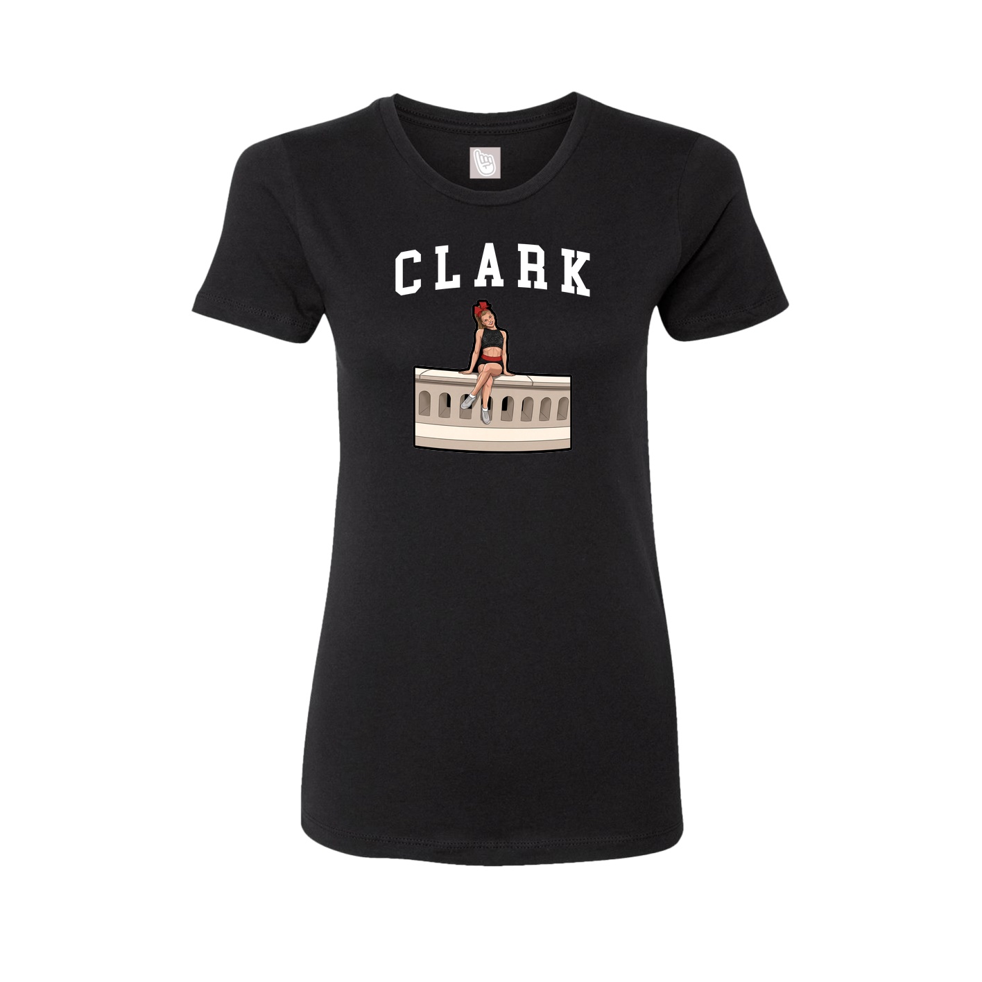 Fitted Women's Tee — Shirsey in Black