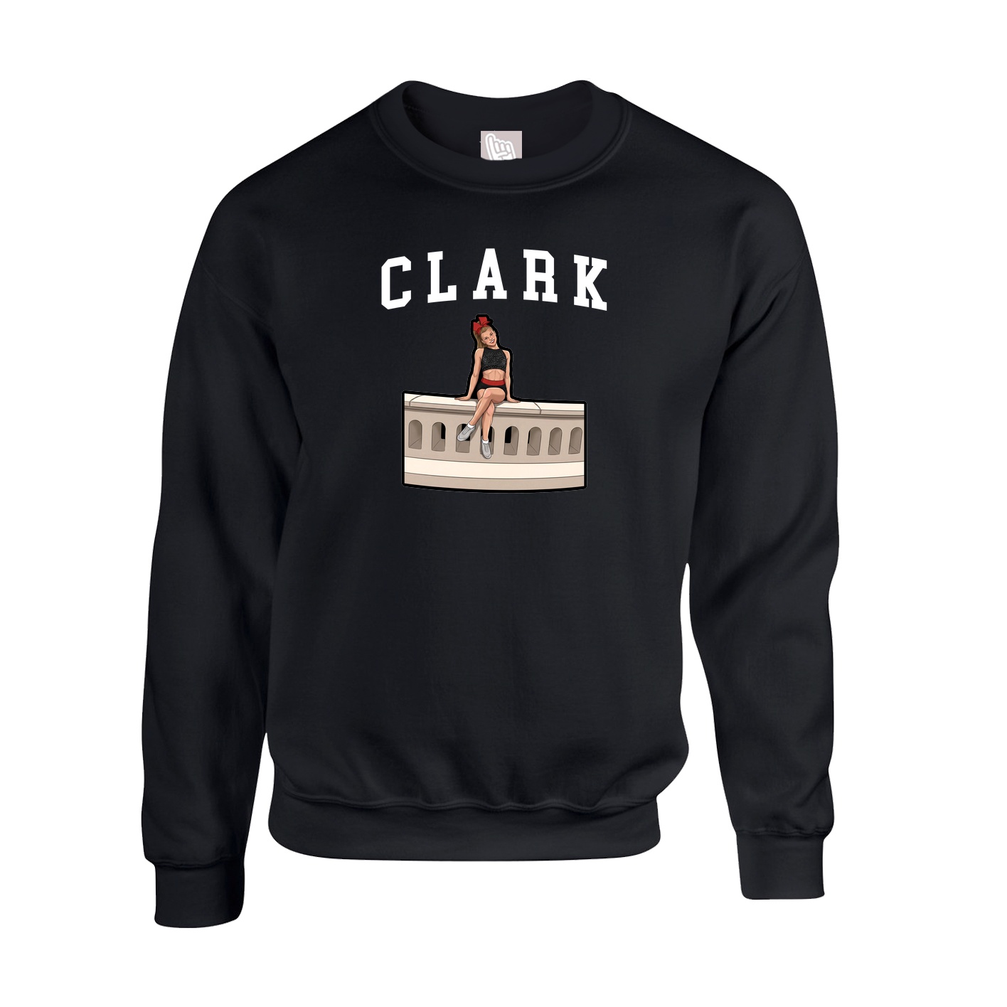 Fleece Crew — Shirsey in Black