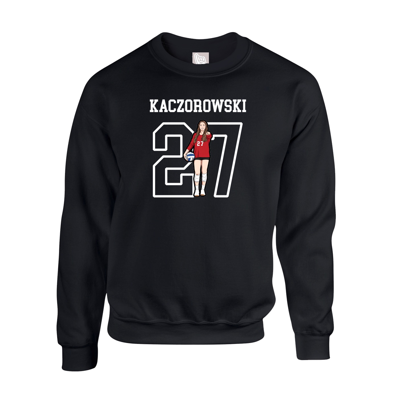 Fleece Crew — Shirsey in Black