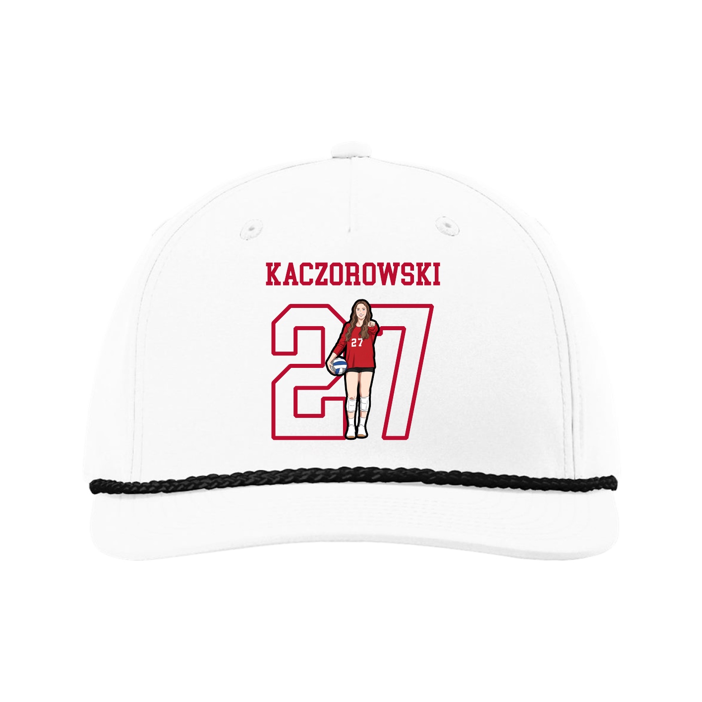 Five-Panel Classic Rope Cap — Shirsey in White