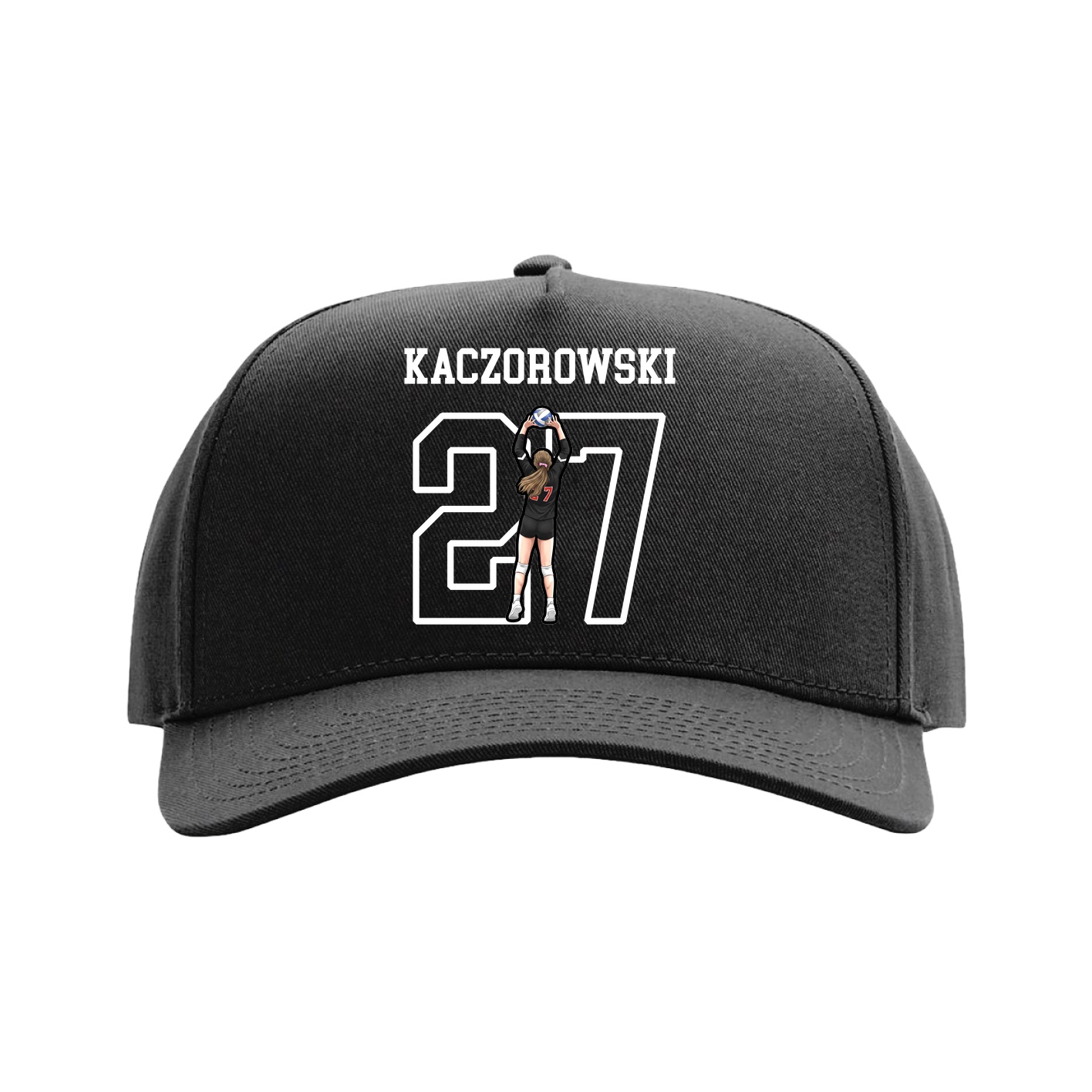 Full Fabric Five-Panel Champ Cap — Shirsey in Black
