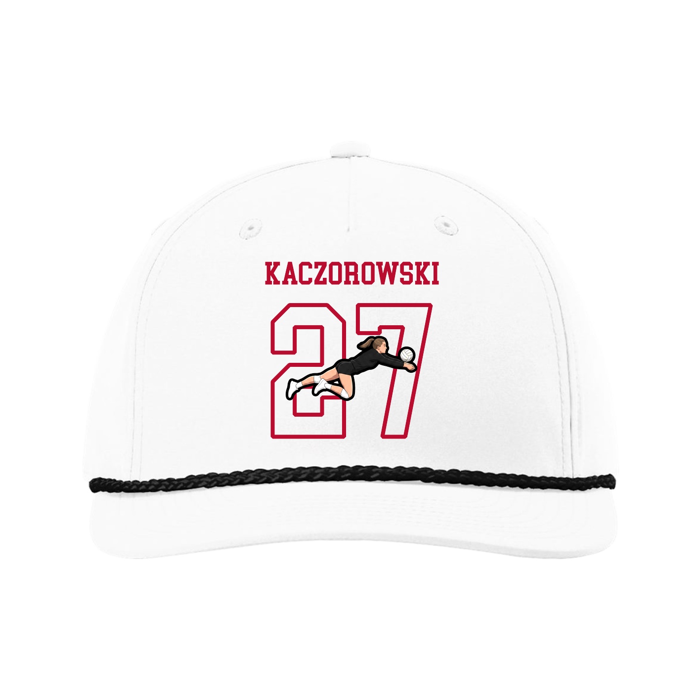 Five-Panel Classic Rope Cap — Shirsey in White