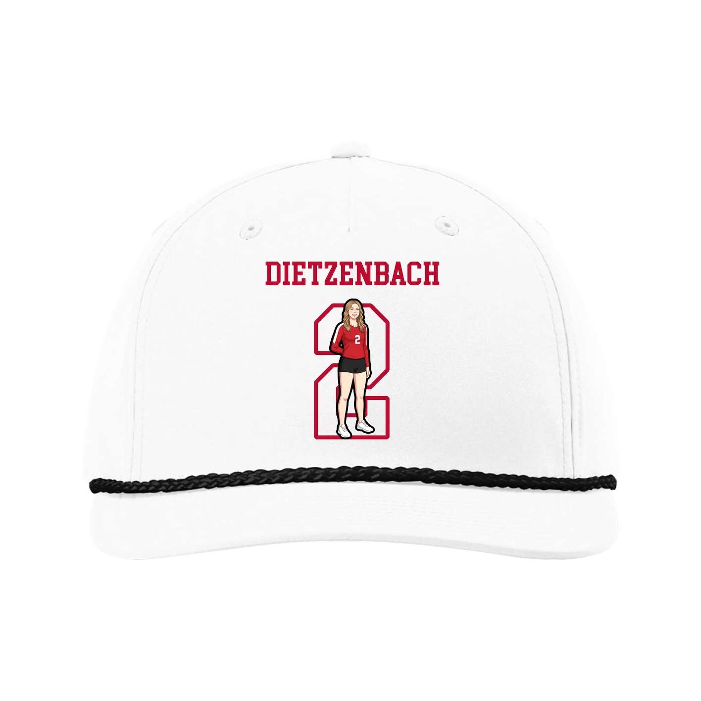 Five-Panel Classic Rope Cap — Shirsey in White